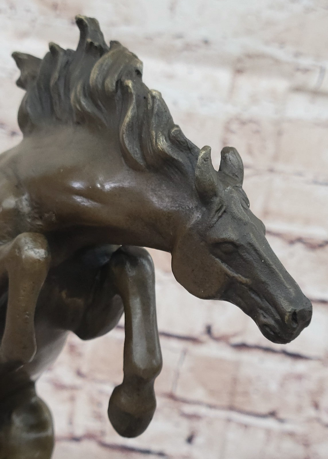 Father`s Dad Special Gift Horse Bronze Sculpture Made by Lost Wax Method Figure