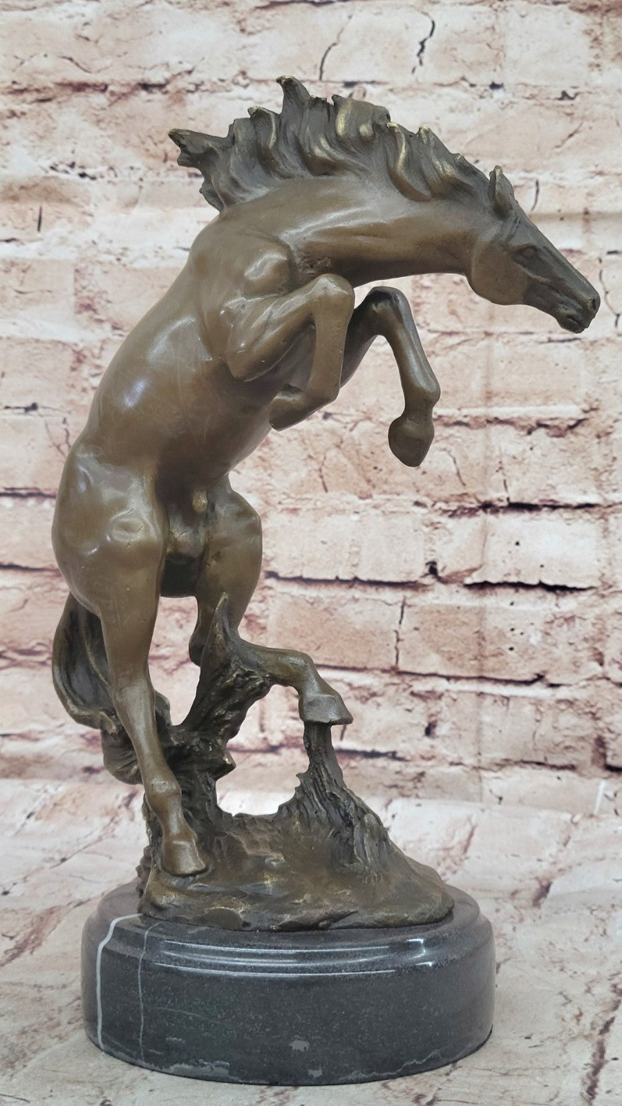 Father`s Dad Special Gift Horse Bronze Sculpture Made by Lost Wax Method Figure