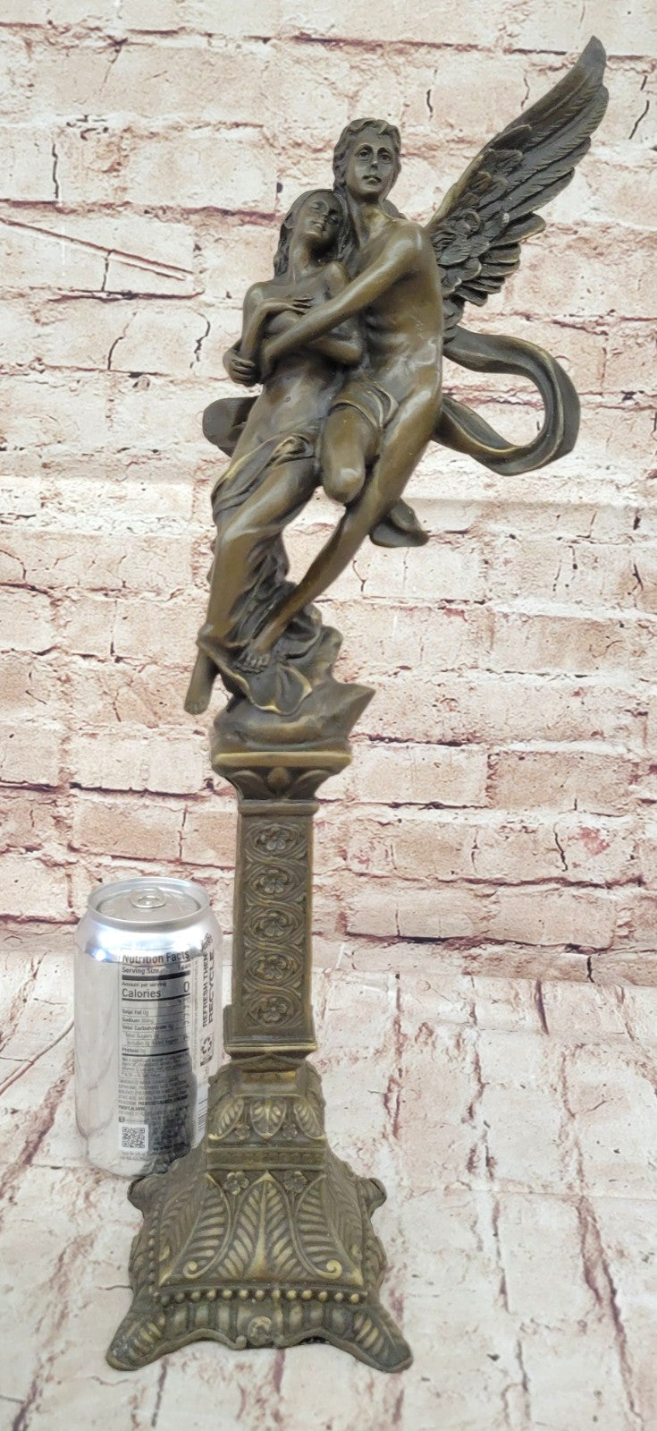 Elegant Angels Art Lovers Cupid Psyche Eros Aphrodite Venus Bronze Statue SALE