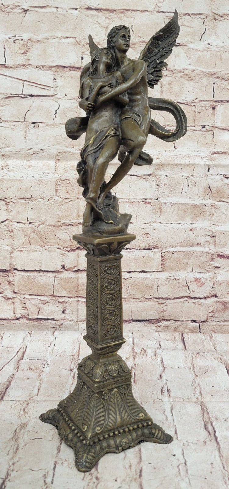 Elegant Angels Art Lovers Cupid Psyche Eros Aphrodite Venus Bronze Statue SALE