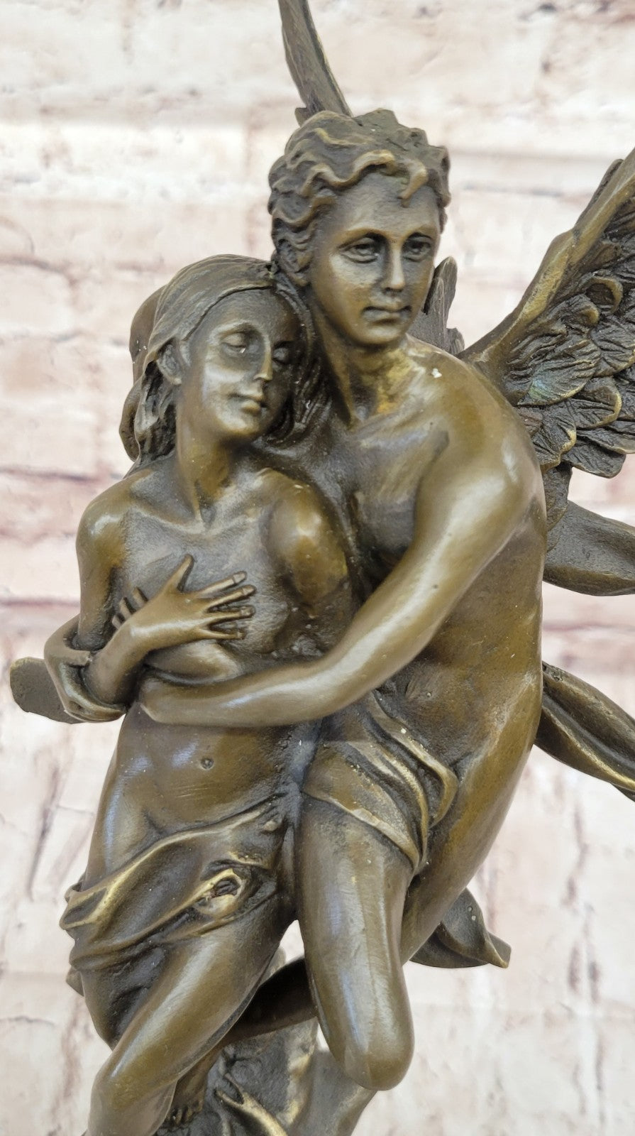 Elegant Angels Art Lovers Cupid Psyche Eros Aphrodite Venus Bronze Statue SALE
