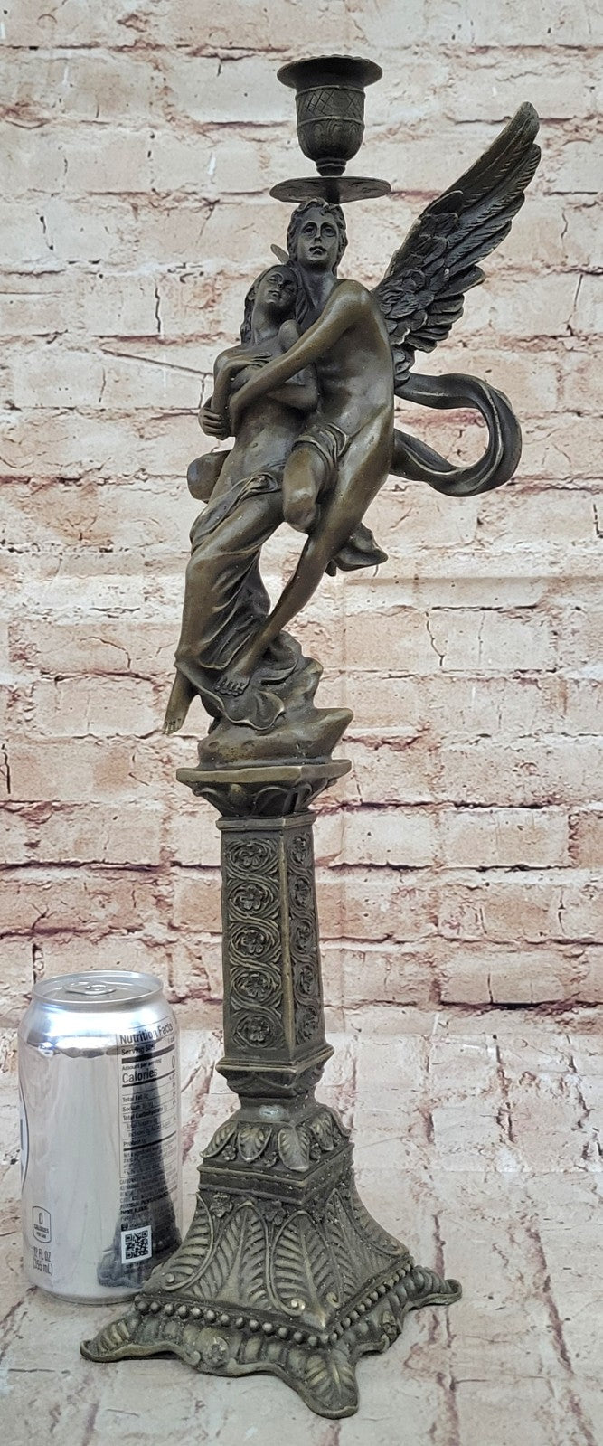 Nude Decor Marble Bronze Sculpture Angel " Psyche and Eros " Statue Figure Cupid