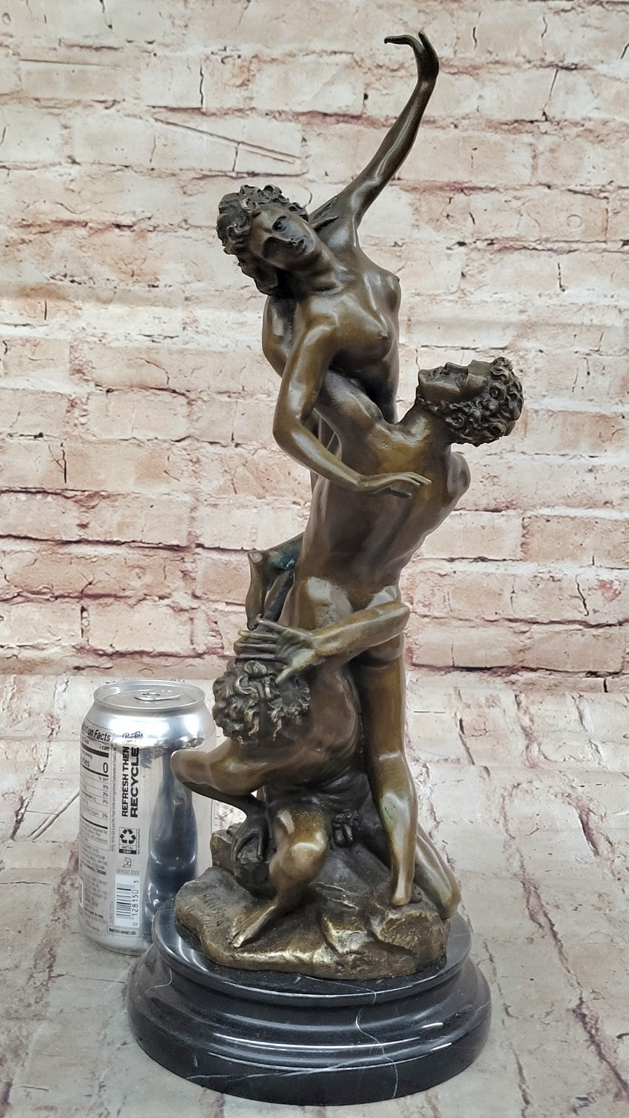 Abduction of Sabine Woman a Classic Hot Cast Bronze Sculpture Nude Naked Figure