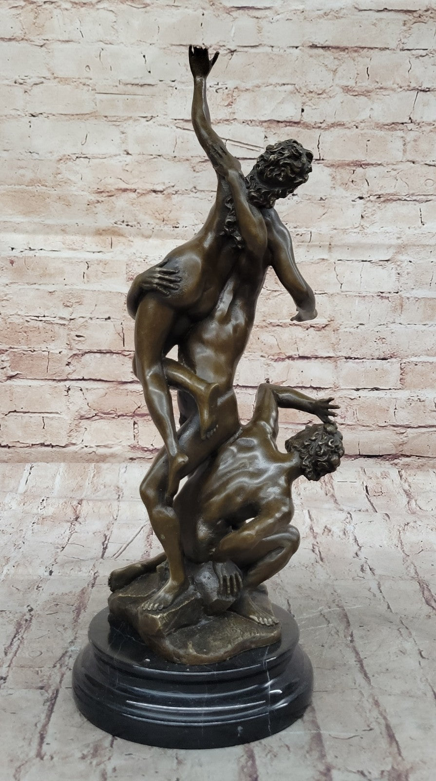 Abduction of Sabine Woman a Classic Hot Cast Bronze Sculpture Nude Naked Figure