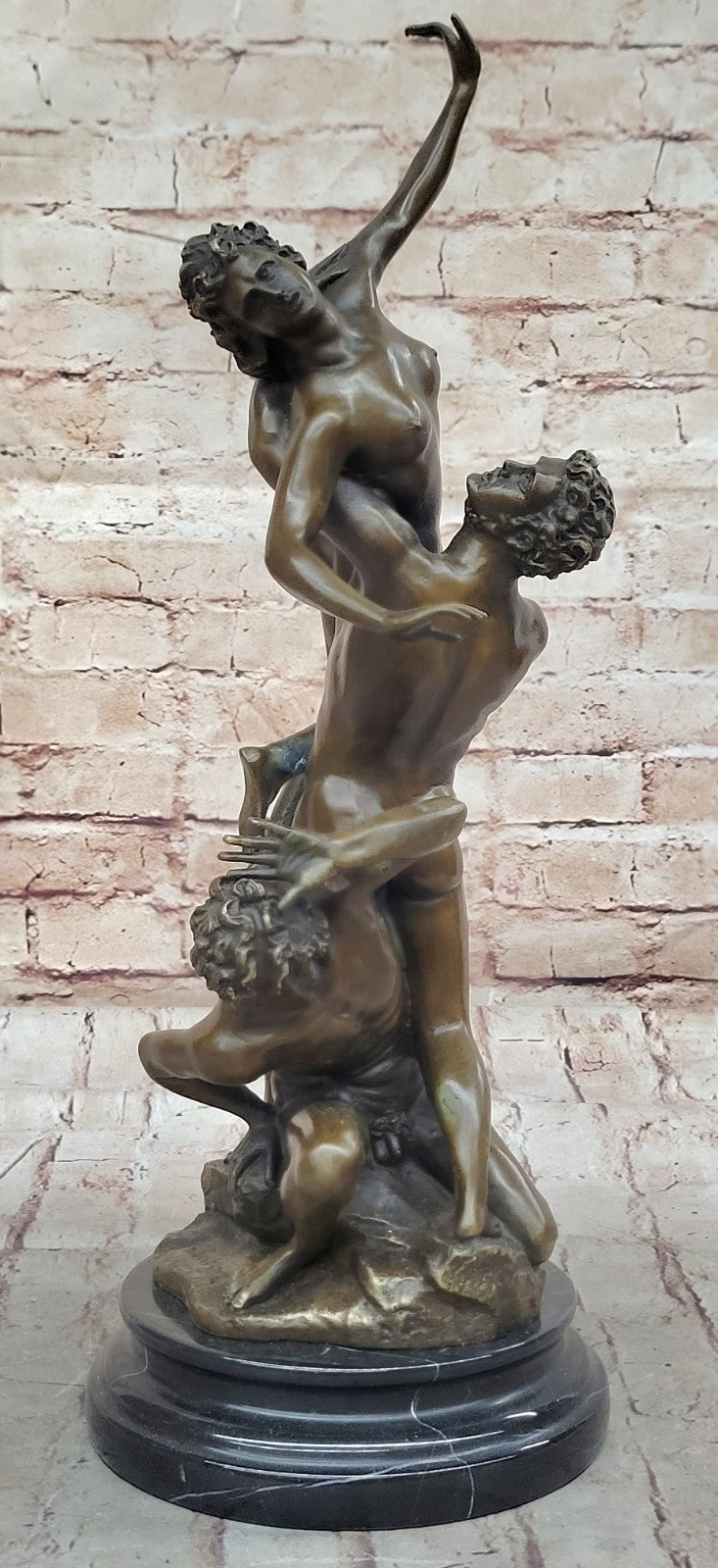 Abduction of Sabine Woman a Classic Hot Cast Bronze Sculpture Nude Naked Figure