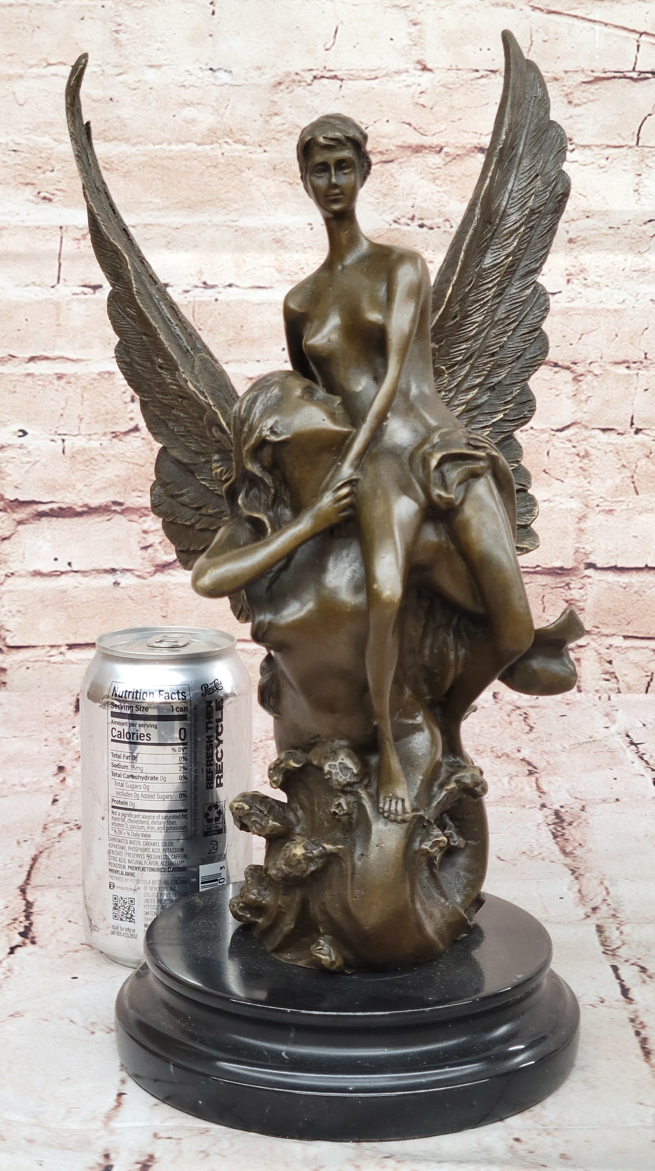 Leda and the Swan Bronze Sculpture by Milo – Classical Greek Myth Art Statue Hotcast
