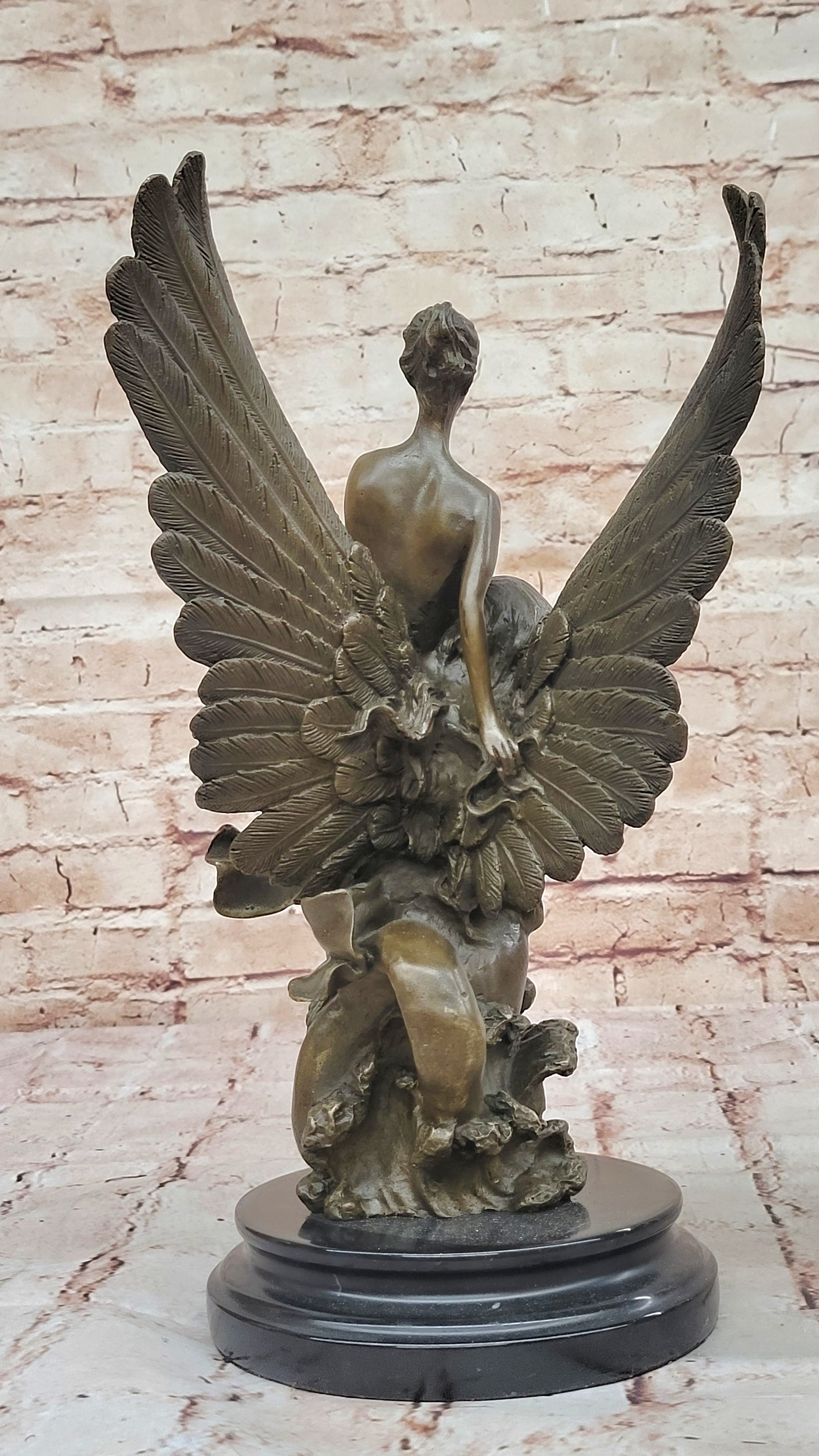 Leda and the Swan Bronze Sculpture by Milo – Classical Greek Myth Art Statue Hotcast