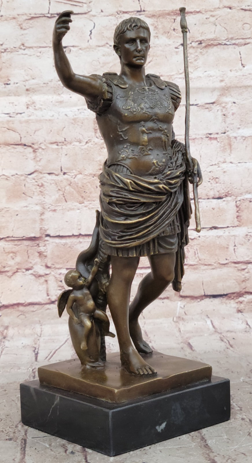 Caesar Vatican Italian Classic Art Portrait Bust Bronze Marble Statue Figurine