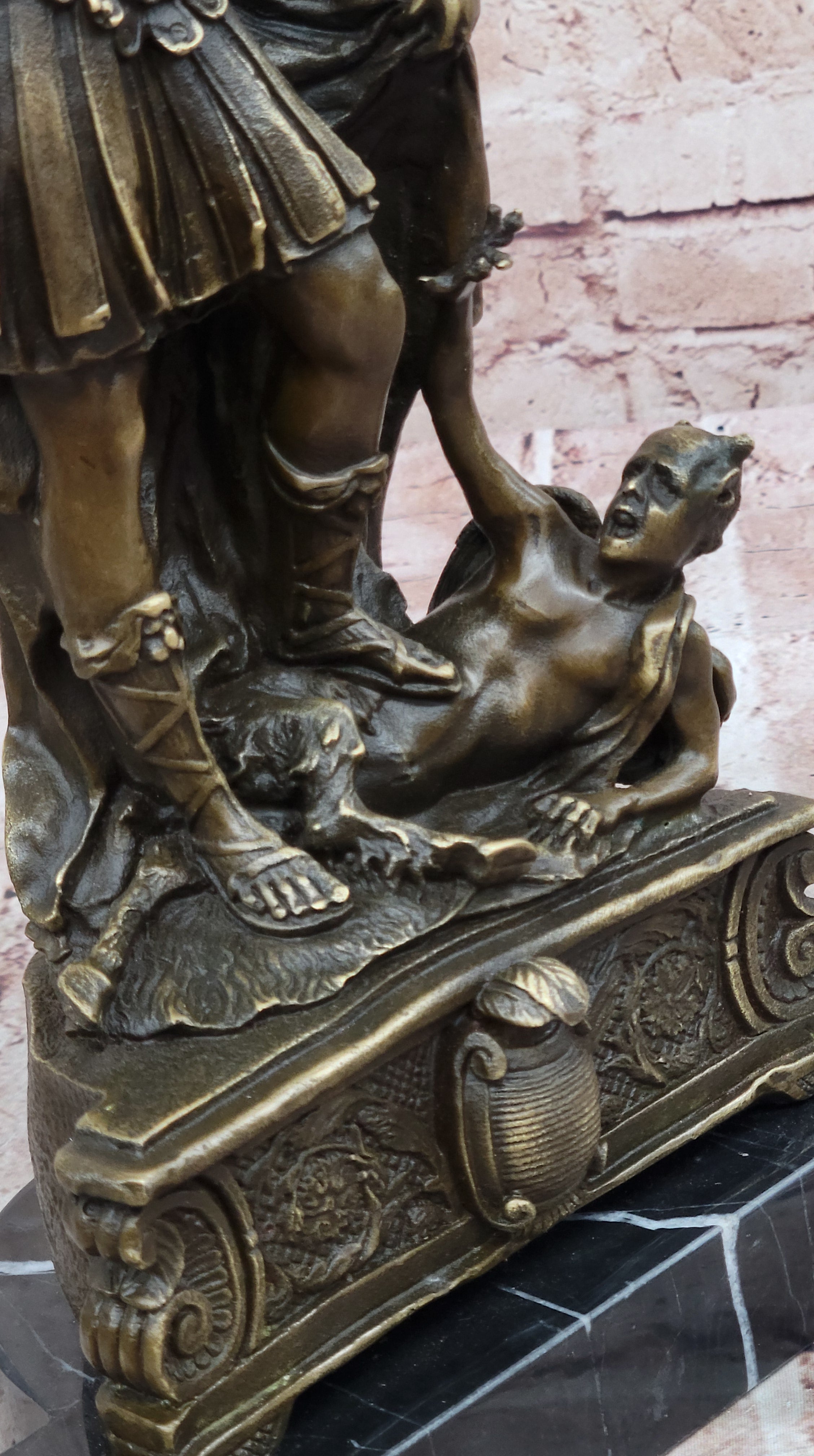 Bronze Marble Statue ArchAngel St Michael Police Saint Hot Cast Detailed Figure