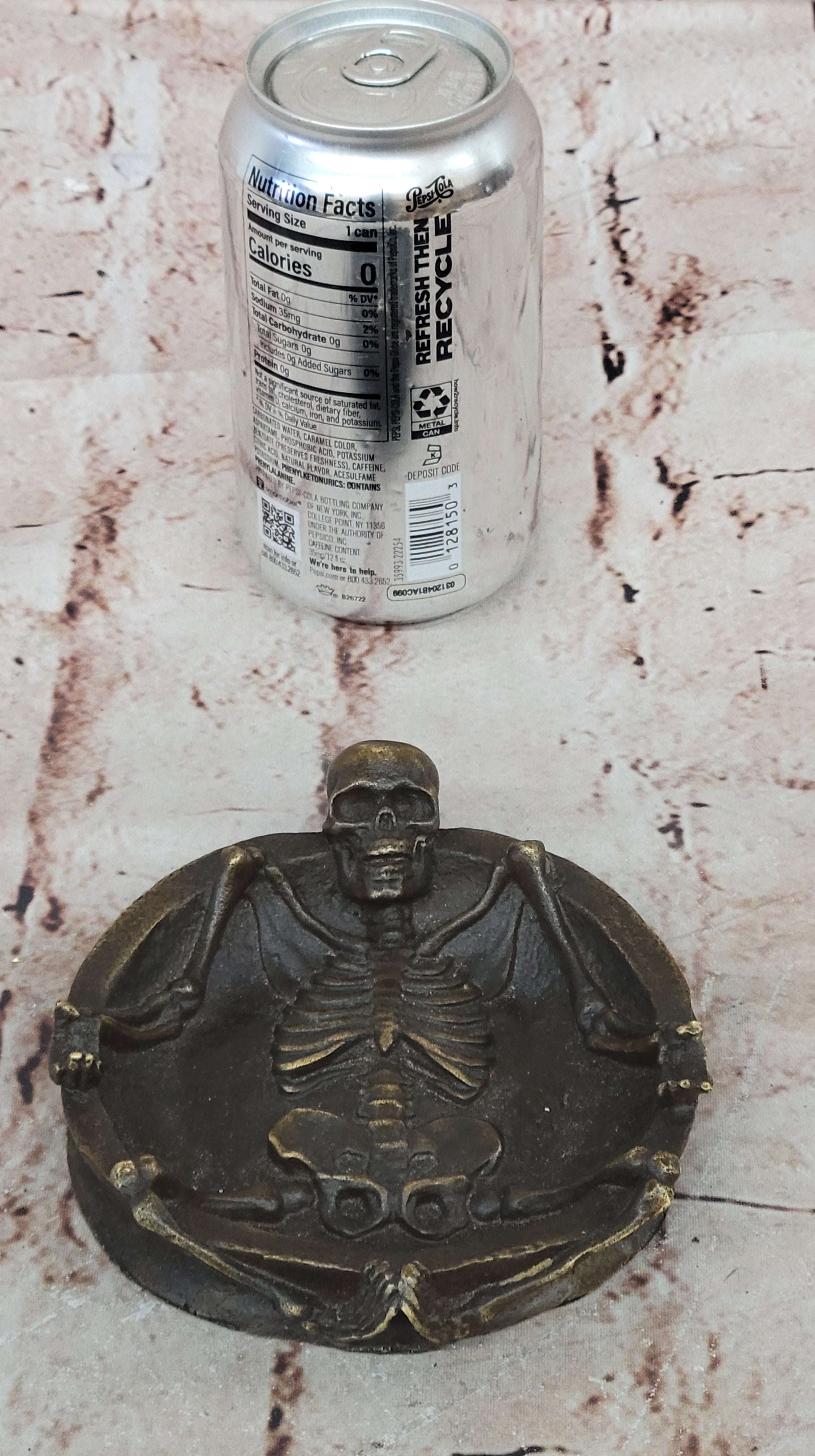 Handcrafted bronze sculpture SALE Asht From Emerges Skeleton Full Original Sign