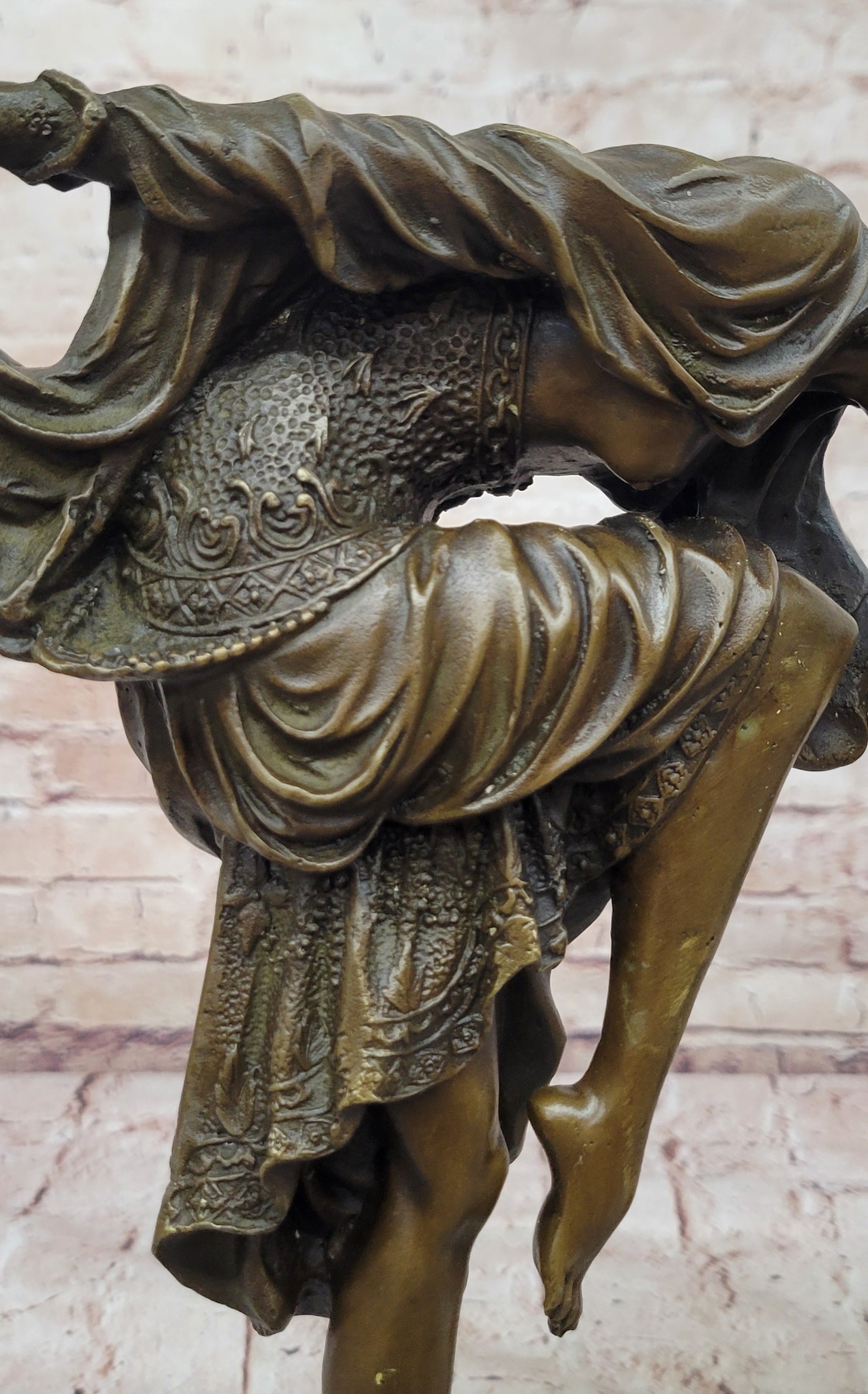 Handcrafted Quality Artwork Snake Dancer by Romanian Artist~Chiparus~Bronze Stat