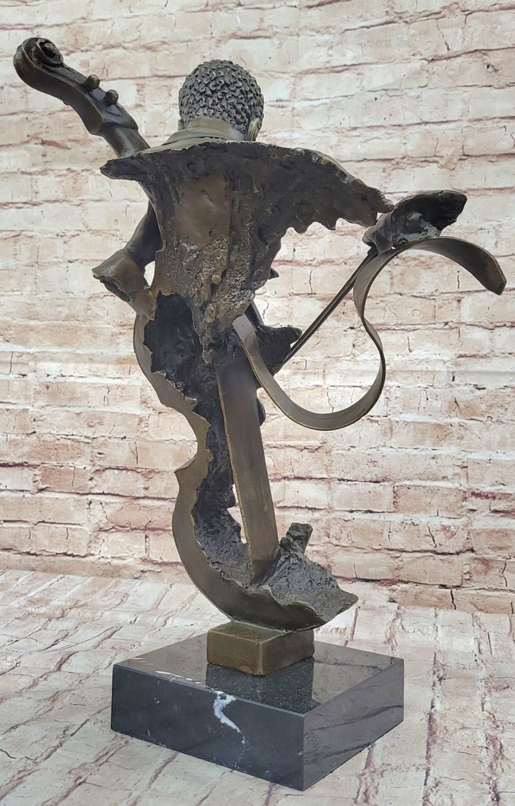 Hot Cast Collectible Cello Player Music Trophy Original Bronze by Williams Sale