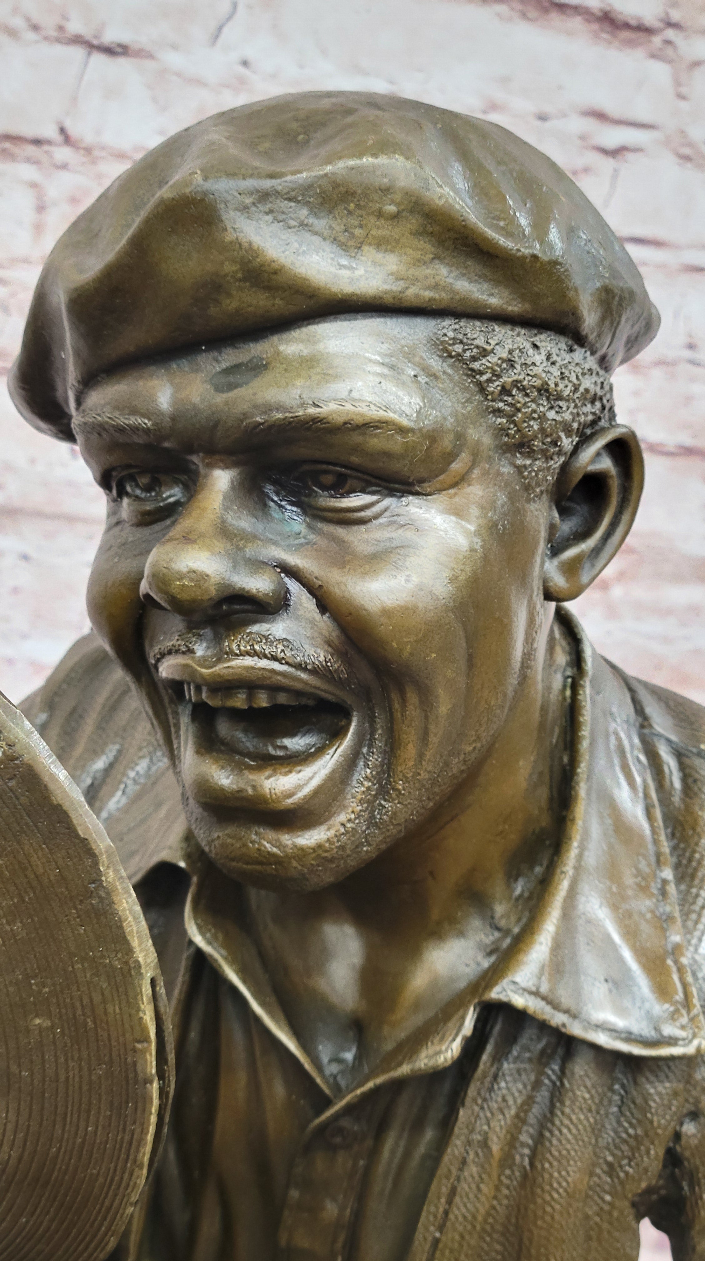 Hand Made Detailed Drum Player by Lost Wax Method Sculpture Home Decoration