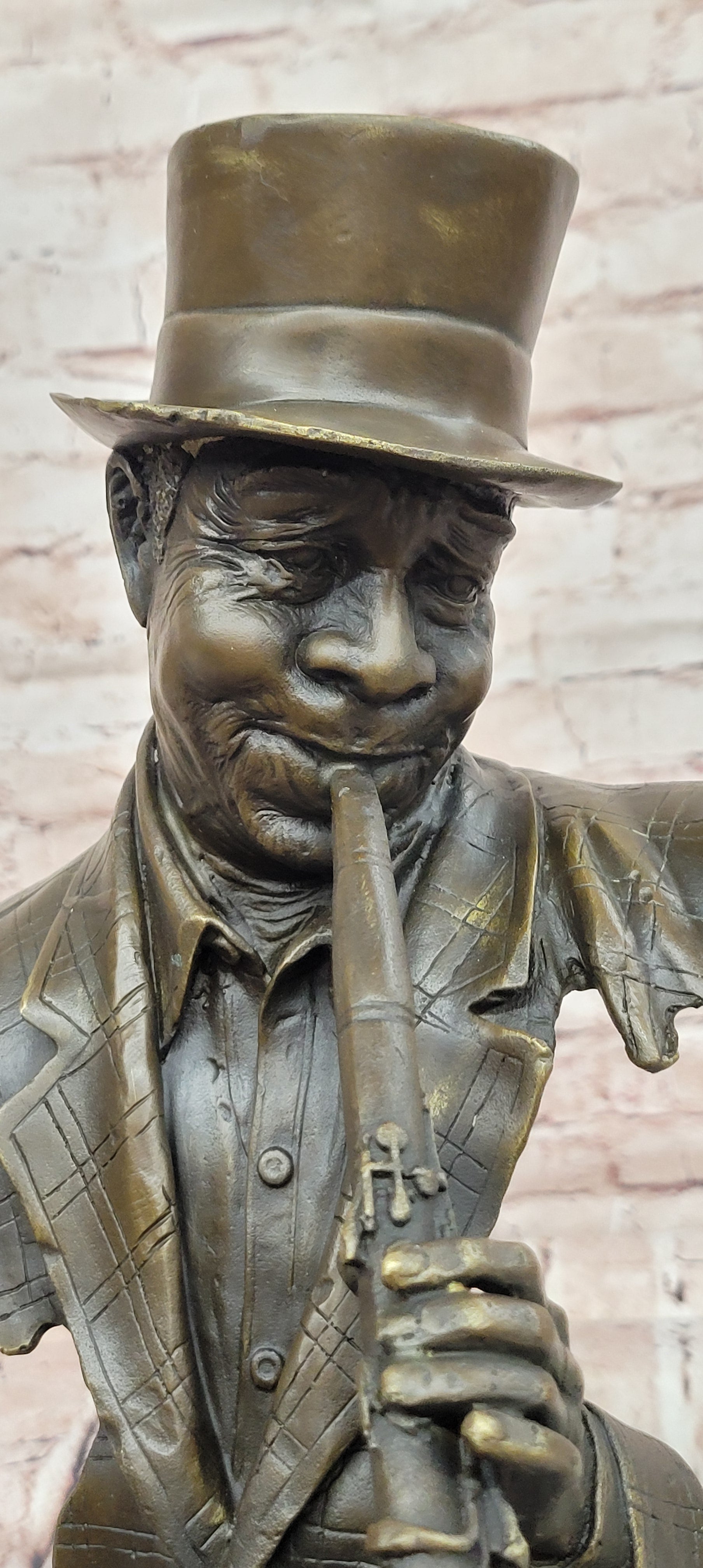 Bronze Sculpture Statue Clarinet Woodwind Player New Orleans Artist Street Music