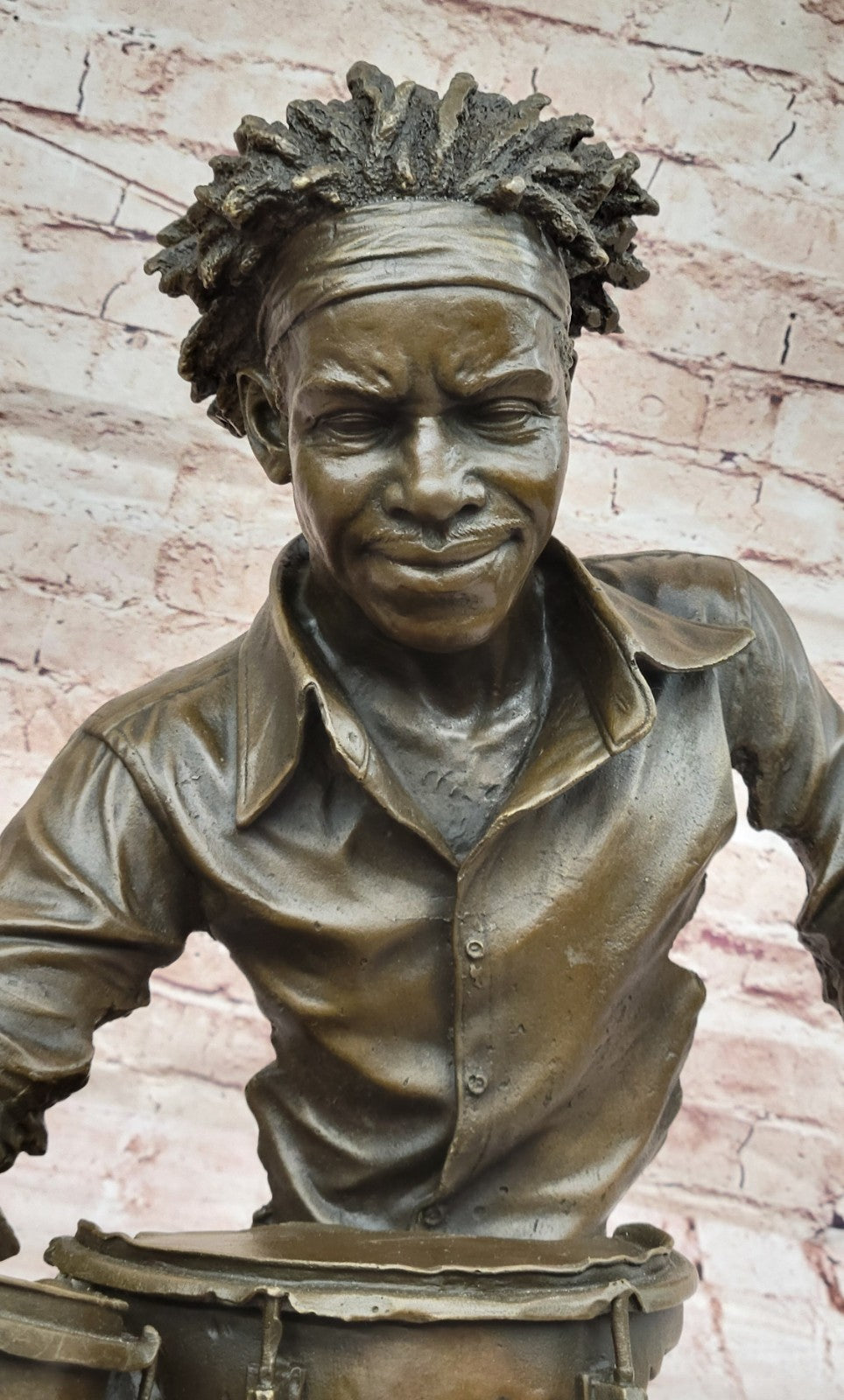 Art Decor Original Decor Massive Clarinet Player Jazz Blue Song Bronze Sculpture