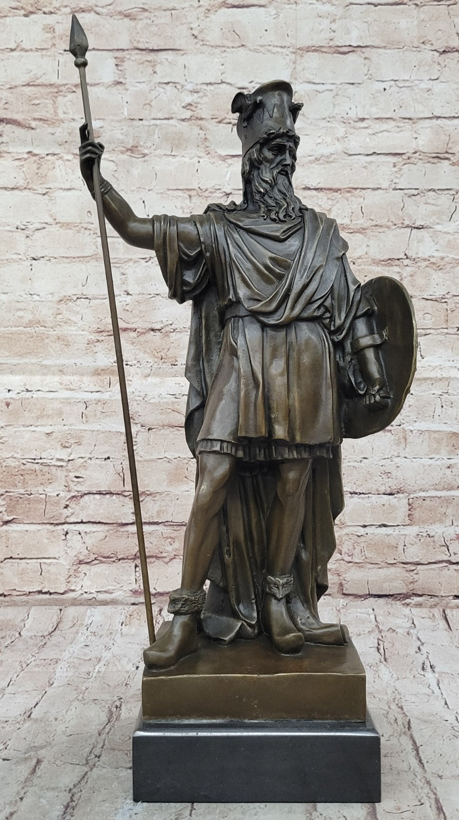 Handcrafted bronze sculpture SALE Warrior" Persia Of King Stunning 21" Tall Decor