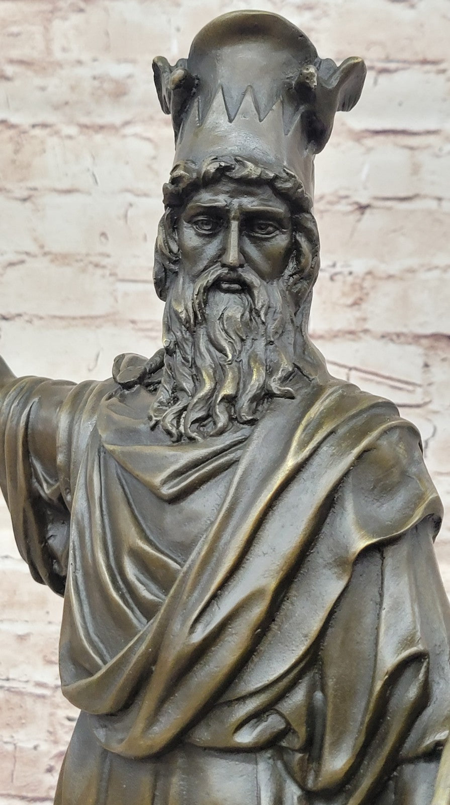 Handcrafted bronze sculpture SALE Warrior" Persia Of King Stunning 21" Tall Decor