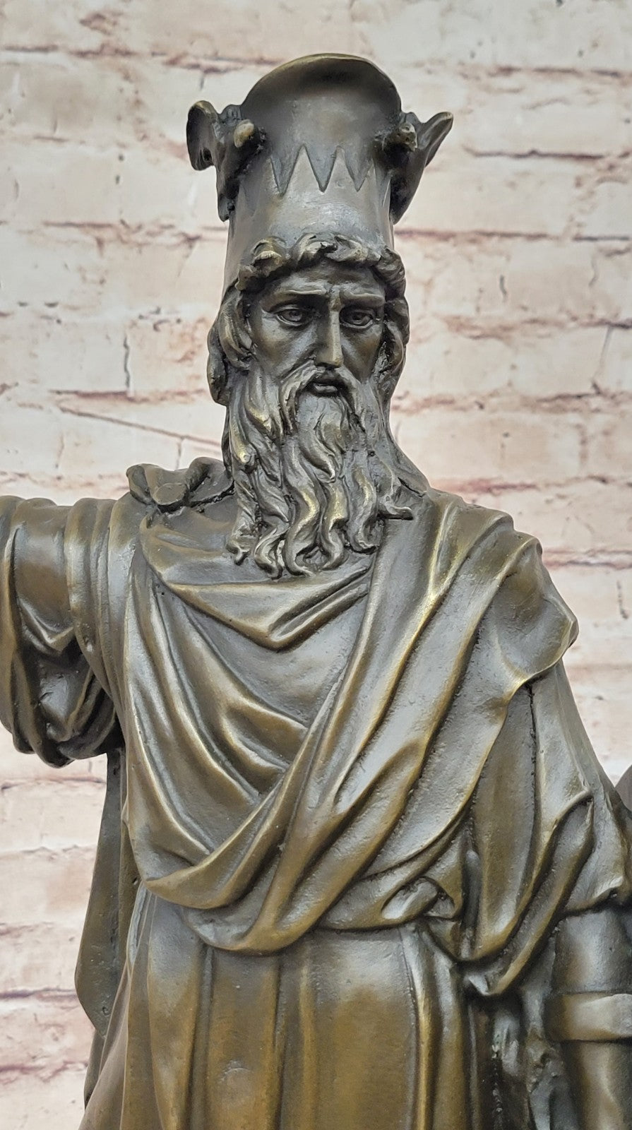 Handcrafted bronze sculpture SALE Warrior" Persia Of King Stunning 21" Tall Decor