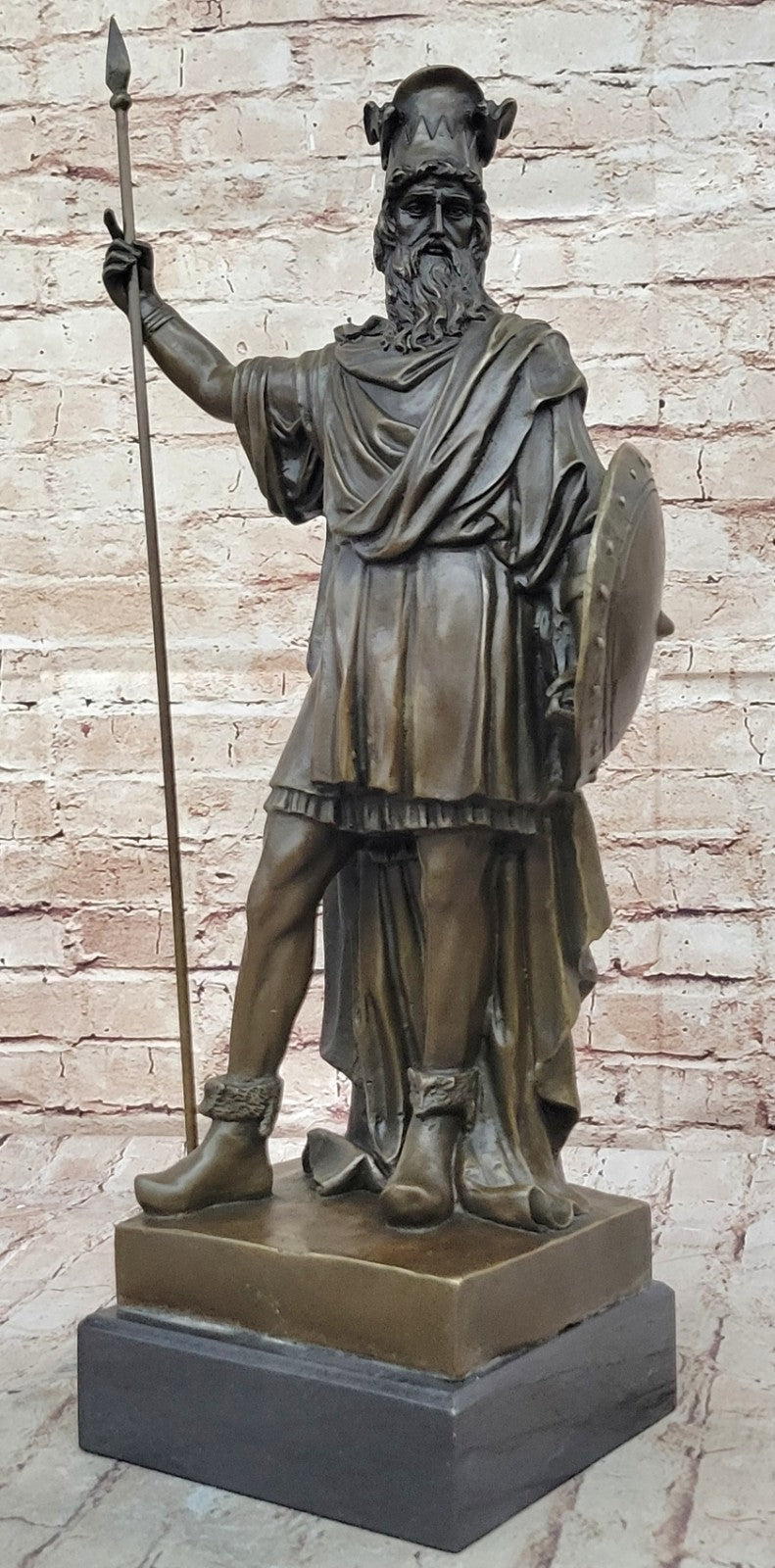 Handcrafted bronze sculpture SALE Warrior" Persia Of King Stunning 21" Tall Decor