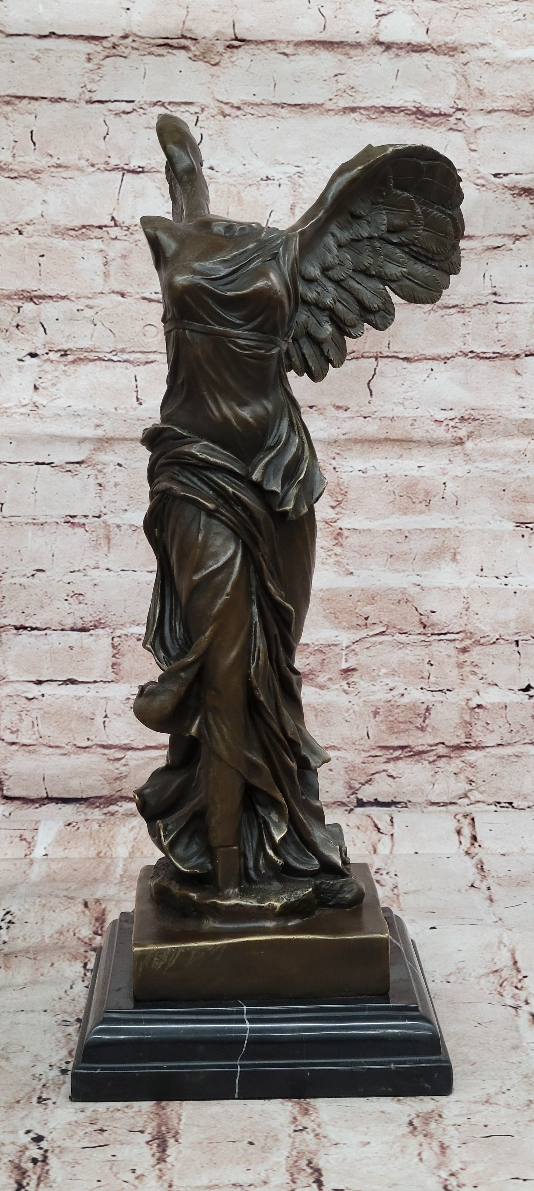 Archangels Nike Angel of Victory Bronze Sculpture Statue Home Office Decor