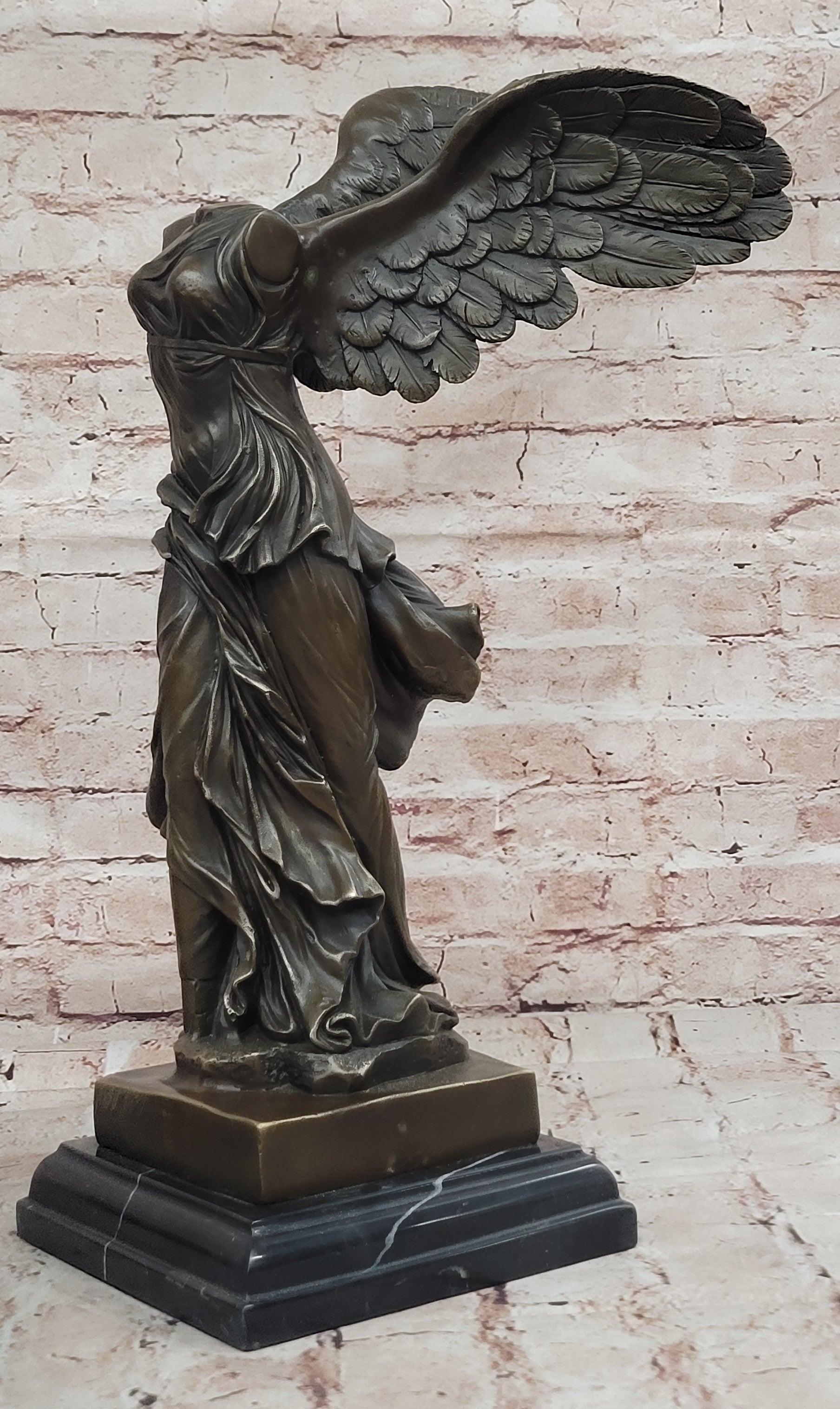 Archangels Nike Angel of Victory Bronze Sculpture Statue Home Office Decor