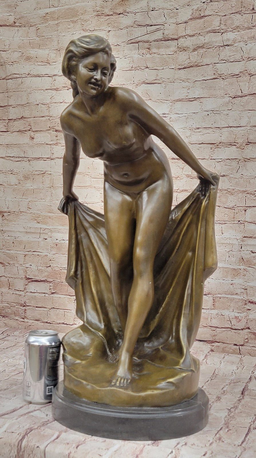 Buy Jean Patoue Bronze Nude Woman Showering Sculpture – Lost Wax Artwork