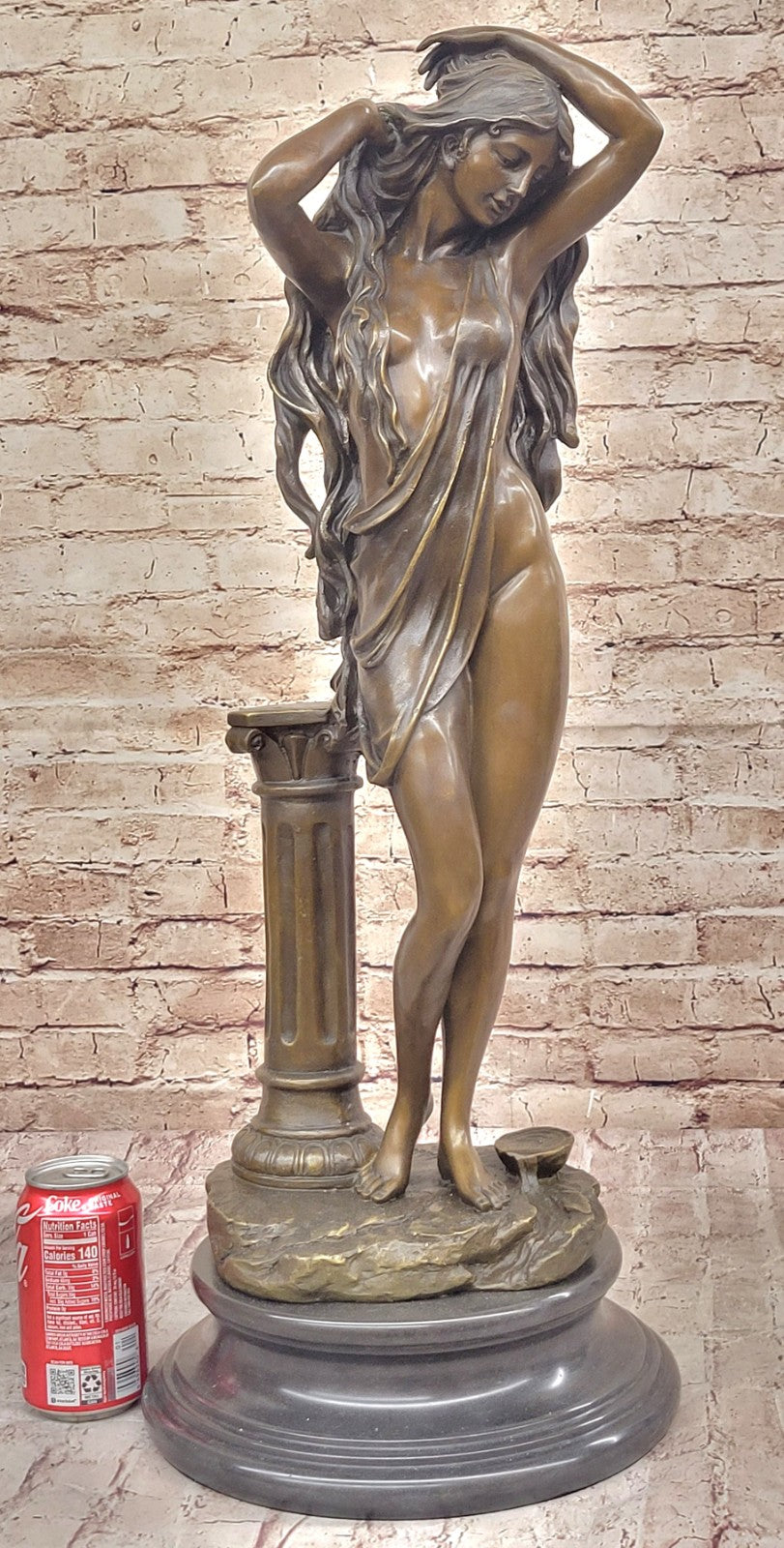 Aldo Vitaleh Art Deco Bronze Statue - Alluring Woman Sculpture, Signed Original