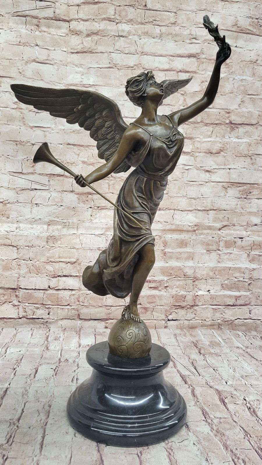 Marble Victory Winged Nike Samothrace *DEAL* Bronze Sculpture Statue Figurine