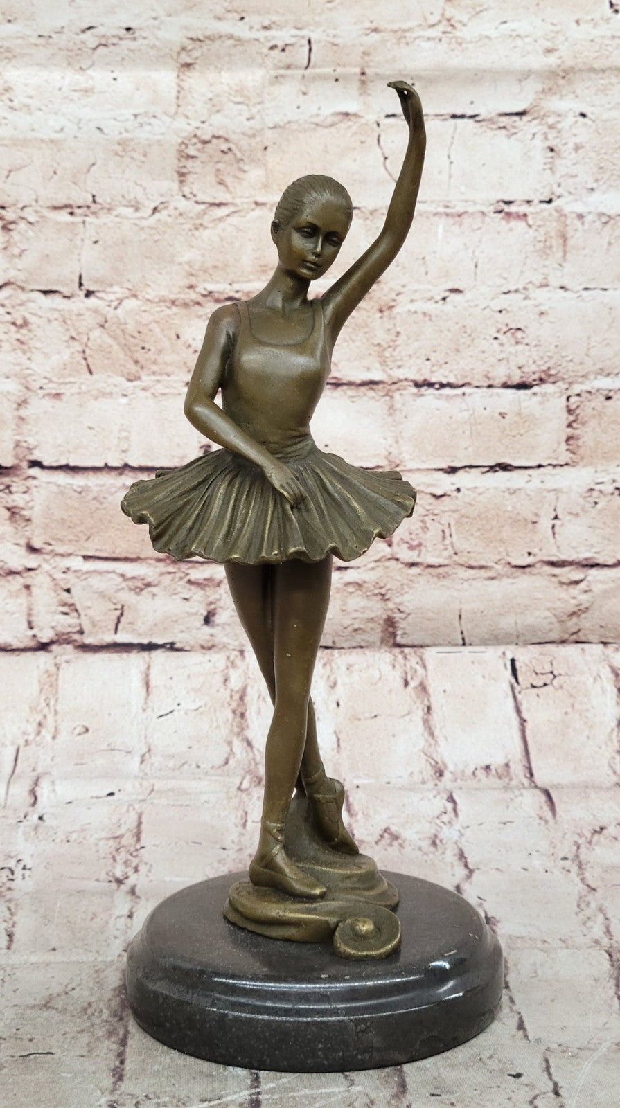 Art Deco Bronze Ballerina Ballet Statue Sculpture Abstract Artwork Mid century