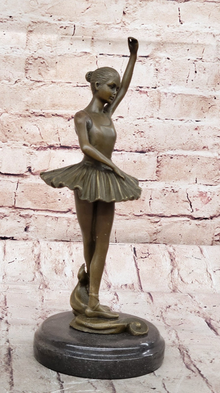 Art Deco Bronze Ballerina Ballet Statue Sculpture Abstract Artwork Mid century