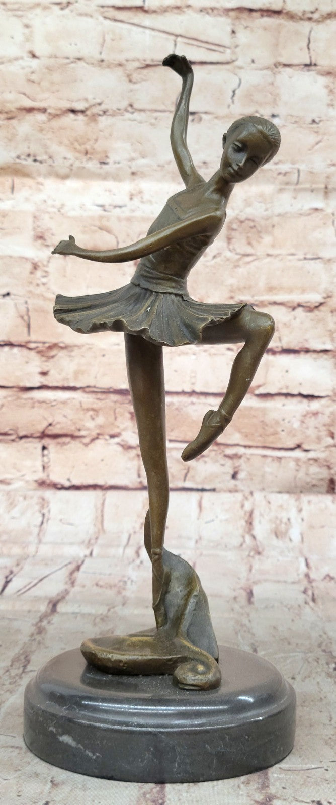 Abstract Ballerina Lost Wax By Milo Art Bronze Sculpture Statue Figurine Figure