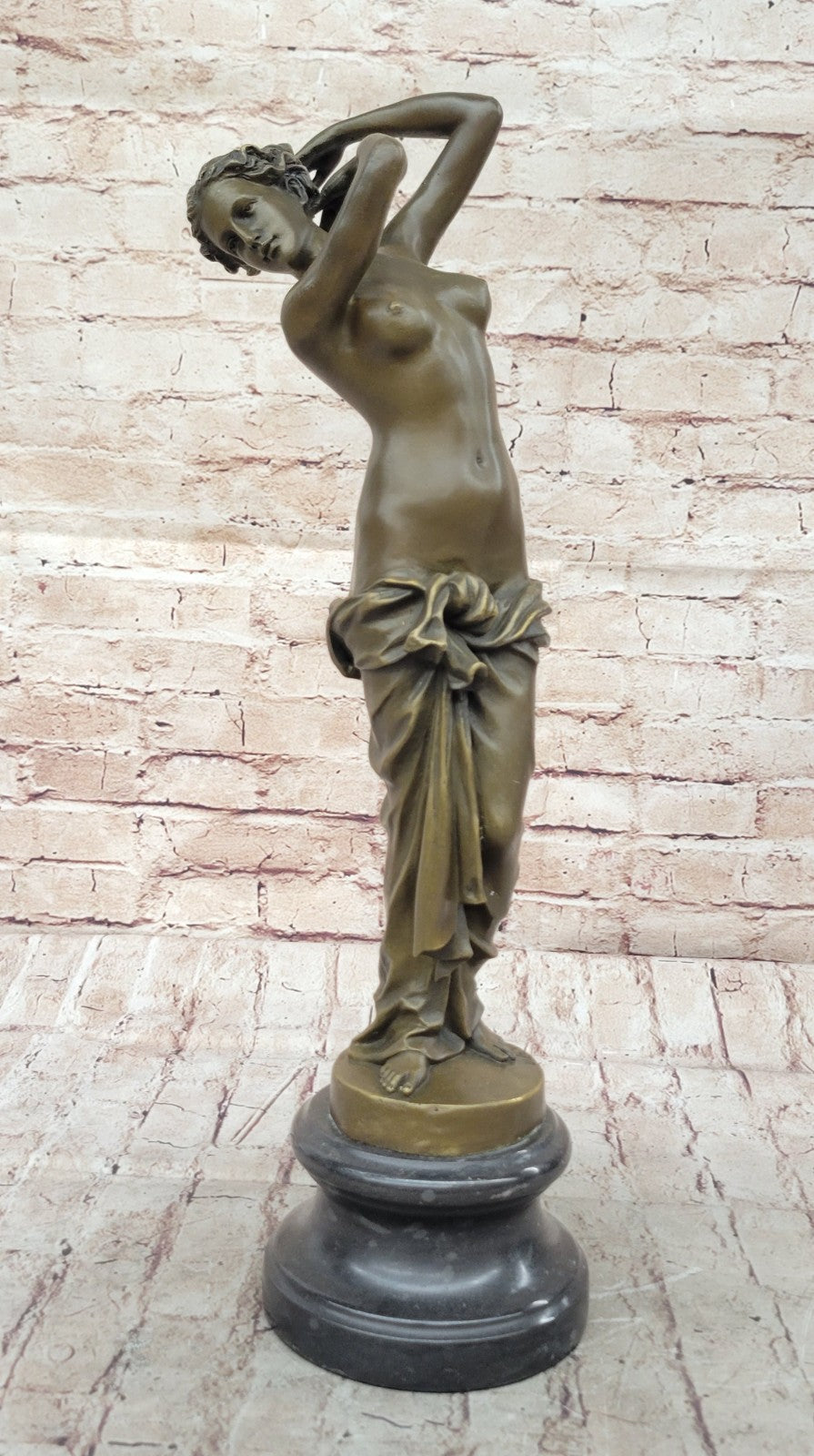 Buy Nude Posing Female Bronze Sculpture – Hot Cast Figurine by Aldo Vitaleh for Sale