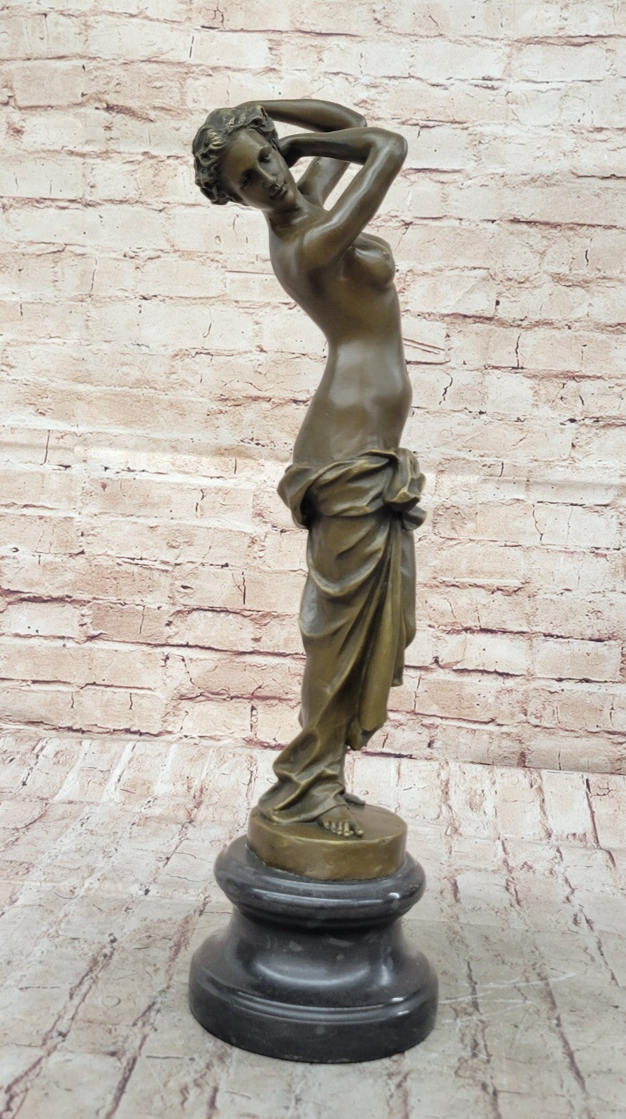 Buy Nude Posing Female Bronze Sculpture – Hot Cast Figurine by Aldo Vitaleh for Sale