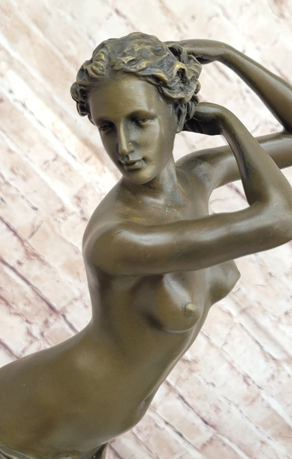 Buy Nude Posing Female Bronze Sculpture – Hot Cast Figurine by Aldo Vitaleh for Sale