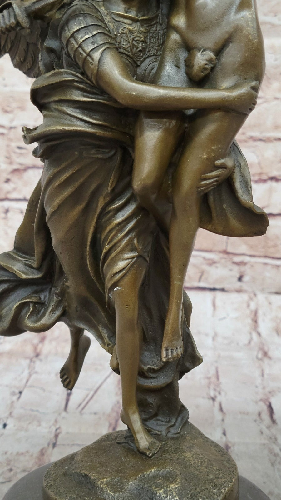 Bronze Statue Titled "Gloria Victis" the Winged Figure of Victory Hot Cast Figure