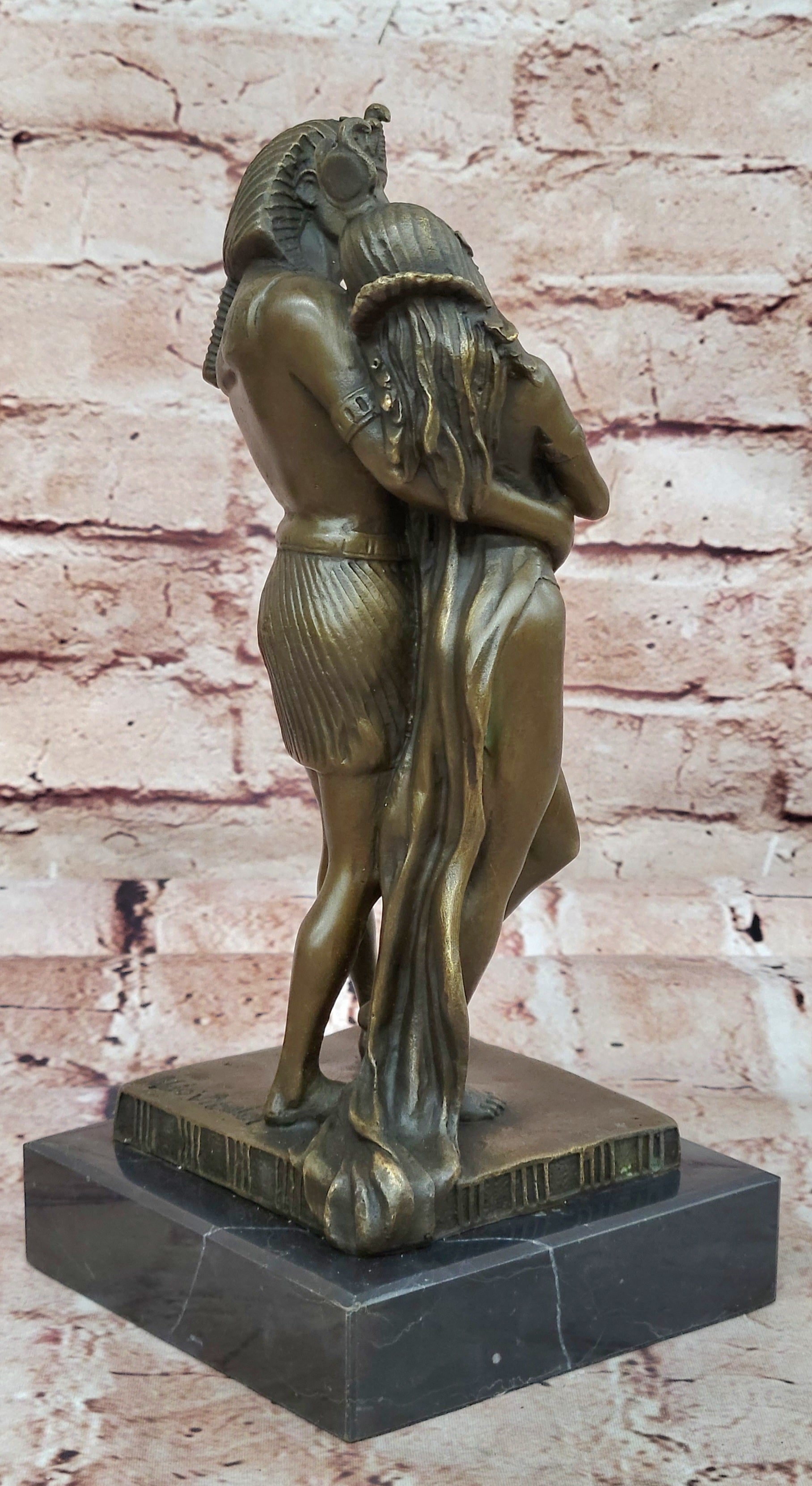 Beautiful Egyptian Queen Nefertiti Feron Egypt king Bronze Statue Figure Nude