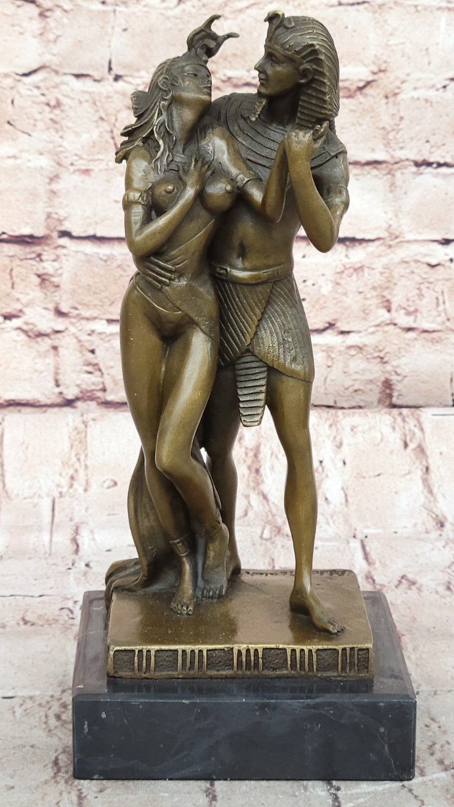 Beautiful Egyptian Queen Nefertiti Feron Egypt king Bronze Statue Figure Nude