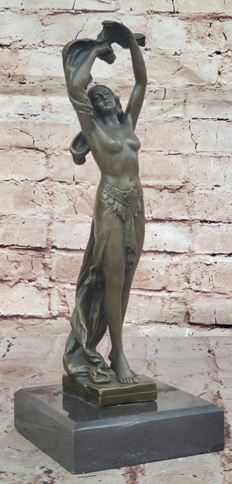 DANCER GYMNAST PURE BRONZE FIGURE STATUE DECORATIVE HOT CAST FIGURINE HOME DEAL