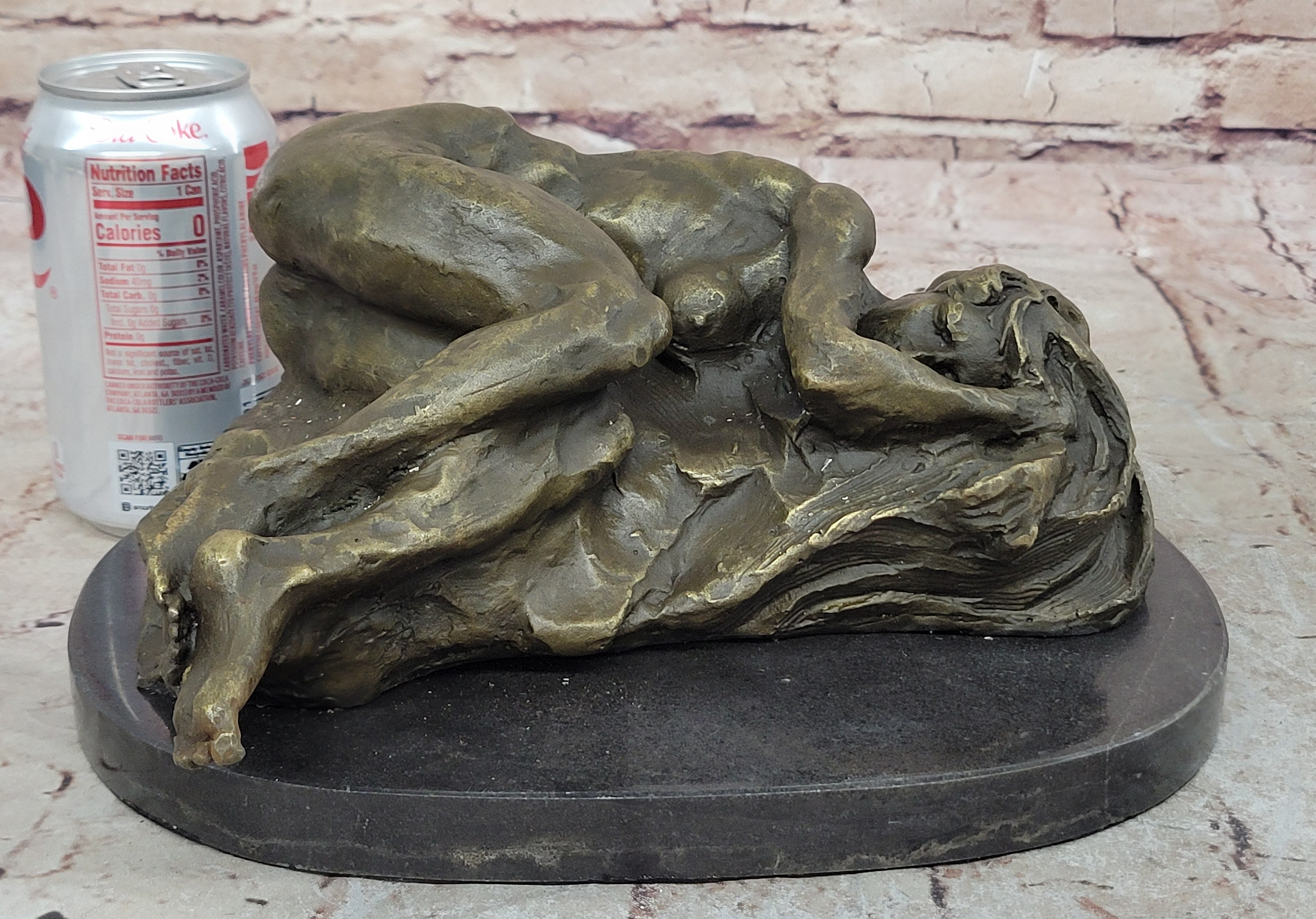 BRONZE NUDE WOMAN Girl Model Erotic Risque sculpture statue Figure Figurine