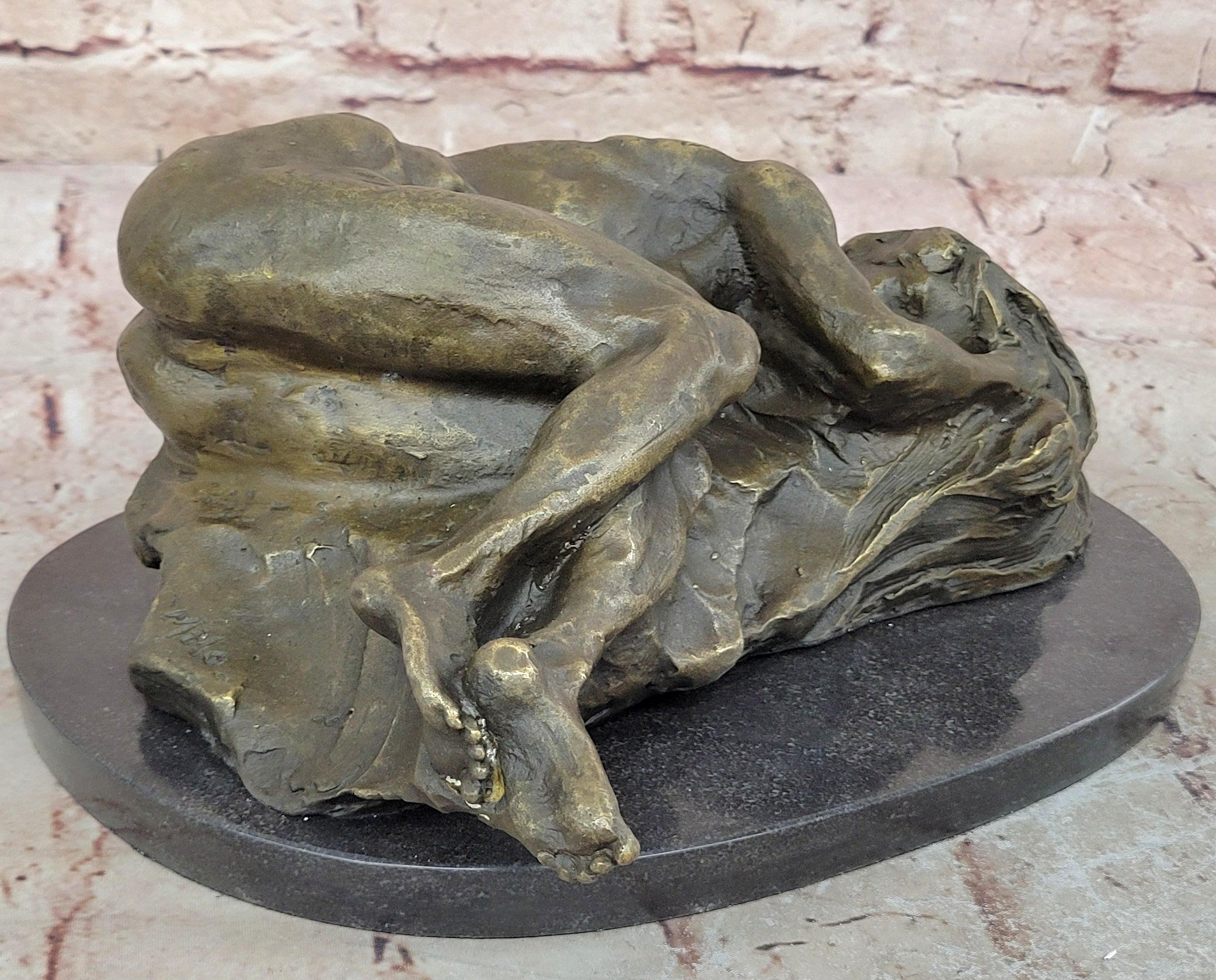 BRONZE NUDE WOMAN Girl Model Erotic Risque sculpture statue Figure Figurine