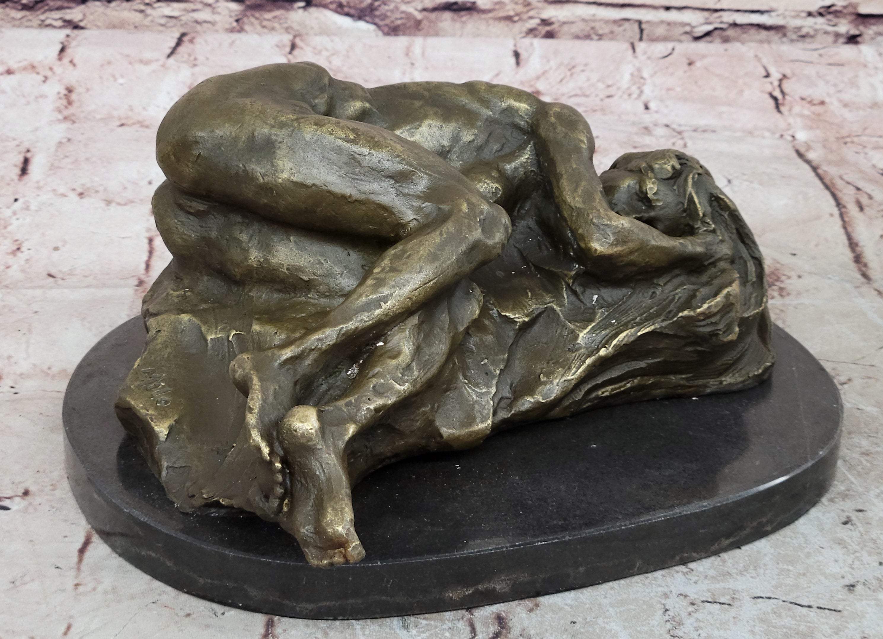 BRONZE NUDE WOMAN Girl Model Erotic Risque sculpture statue Figure Figurine