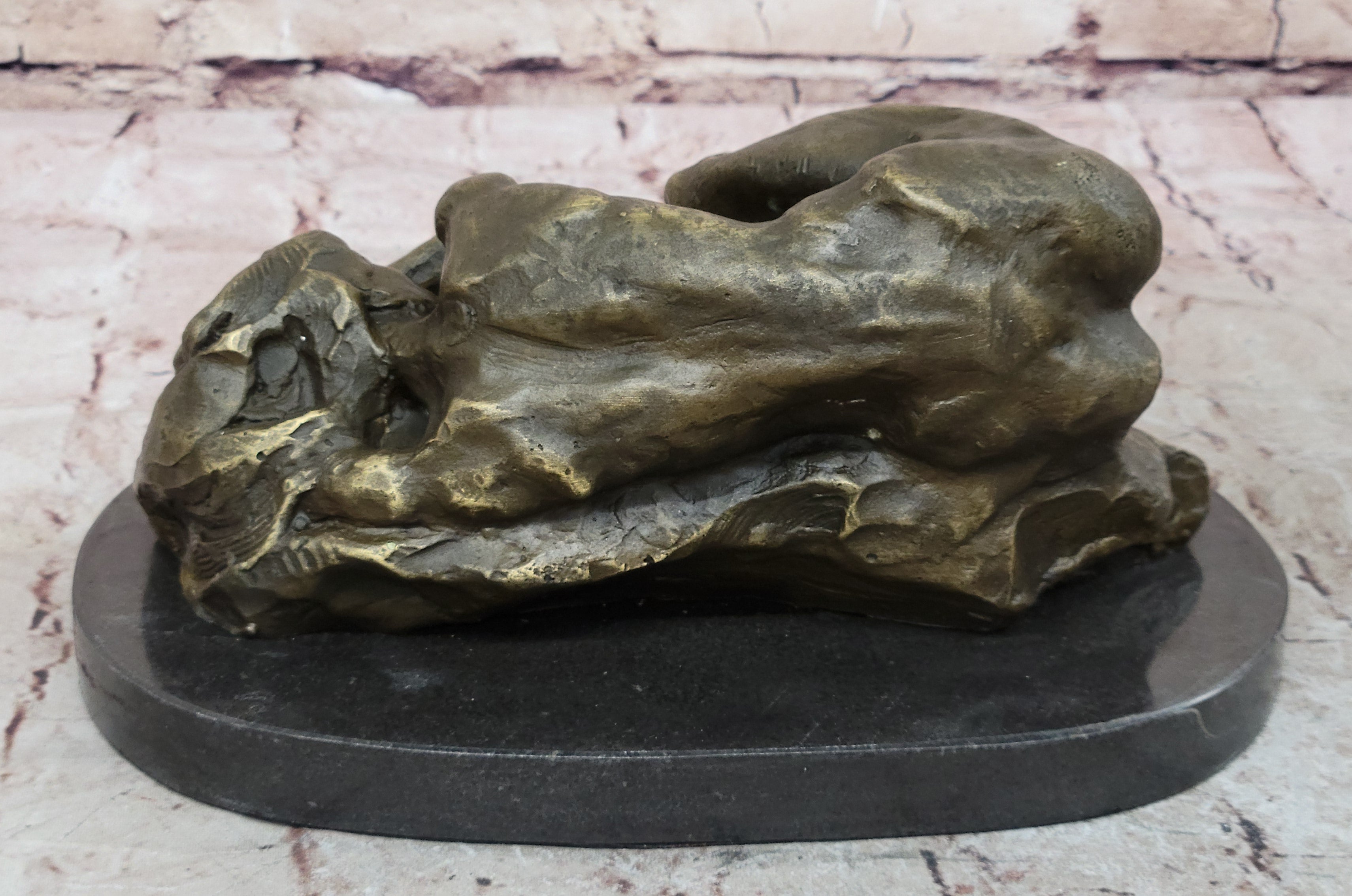 BRONZE NUDE WOMAN Girl Model Erotic Risque sculpture statue Figure Figurine