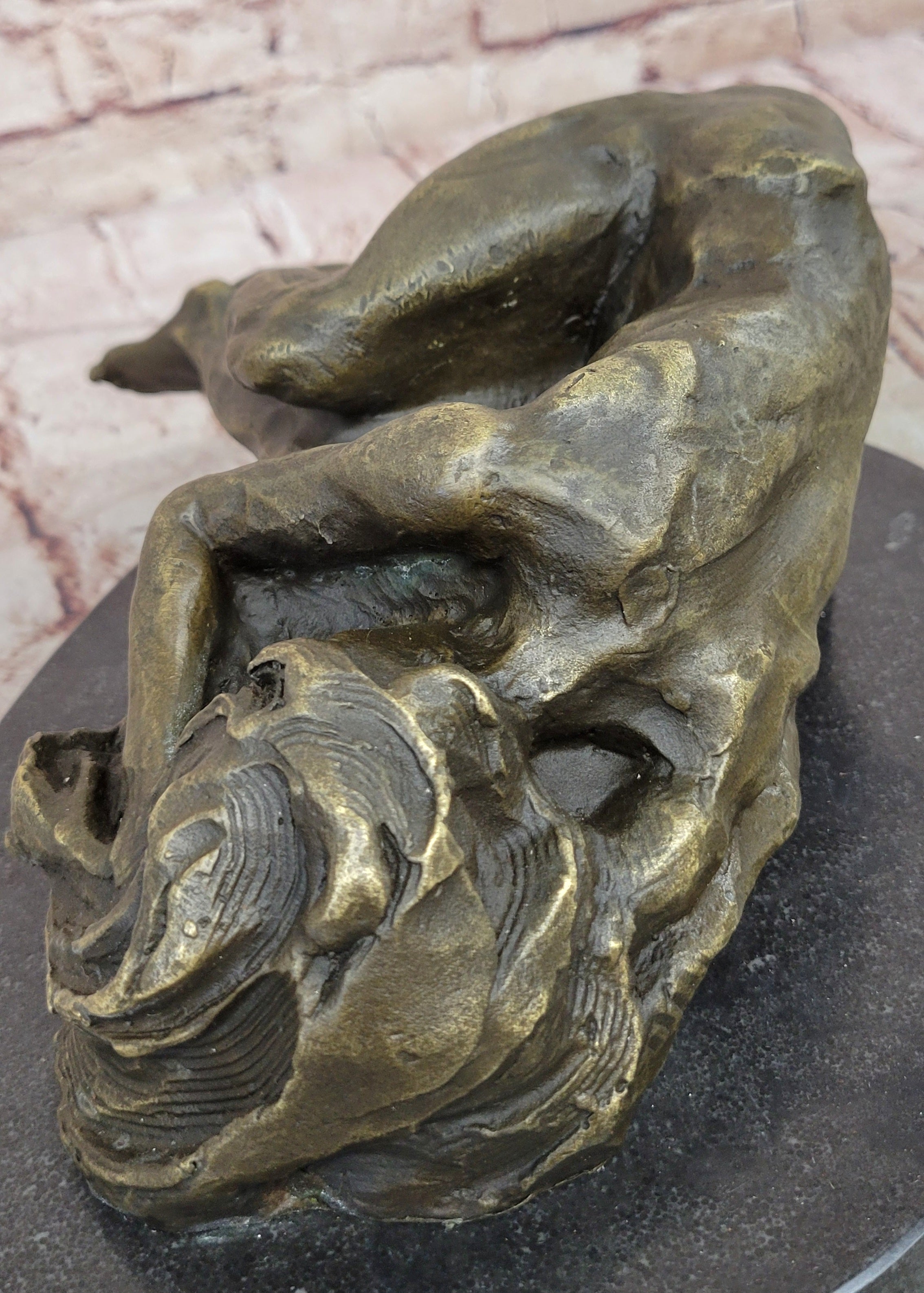 BRONZE NUDE WOMAN Girl Model Erotic Risque sculpture statue Figure Figurine