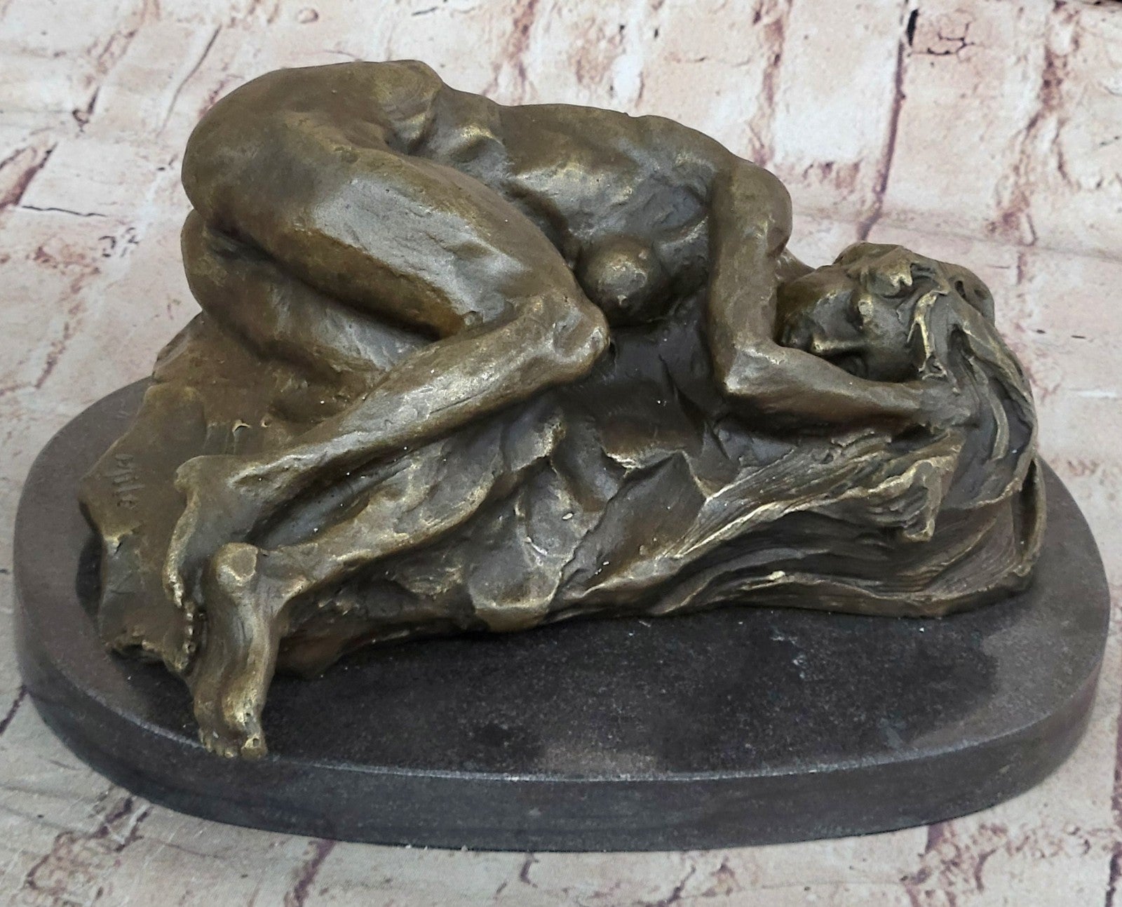 BRONZE NUDE WOMAN Girl Model Erotic Risque sculpture statue Figure Figurine