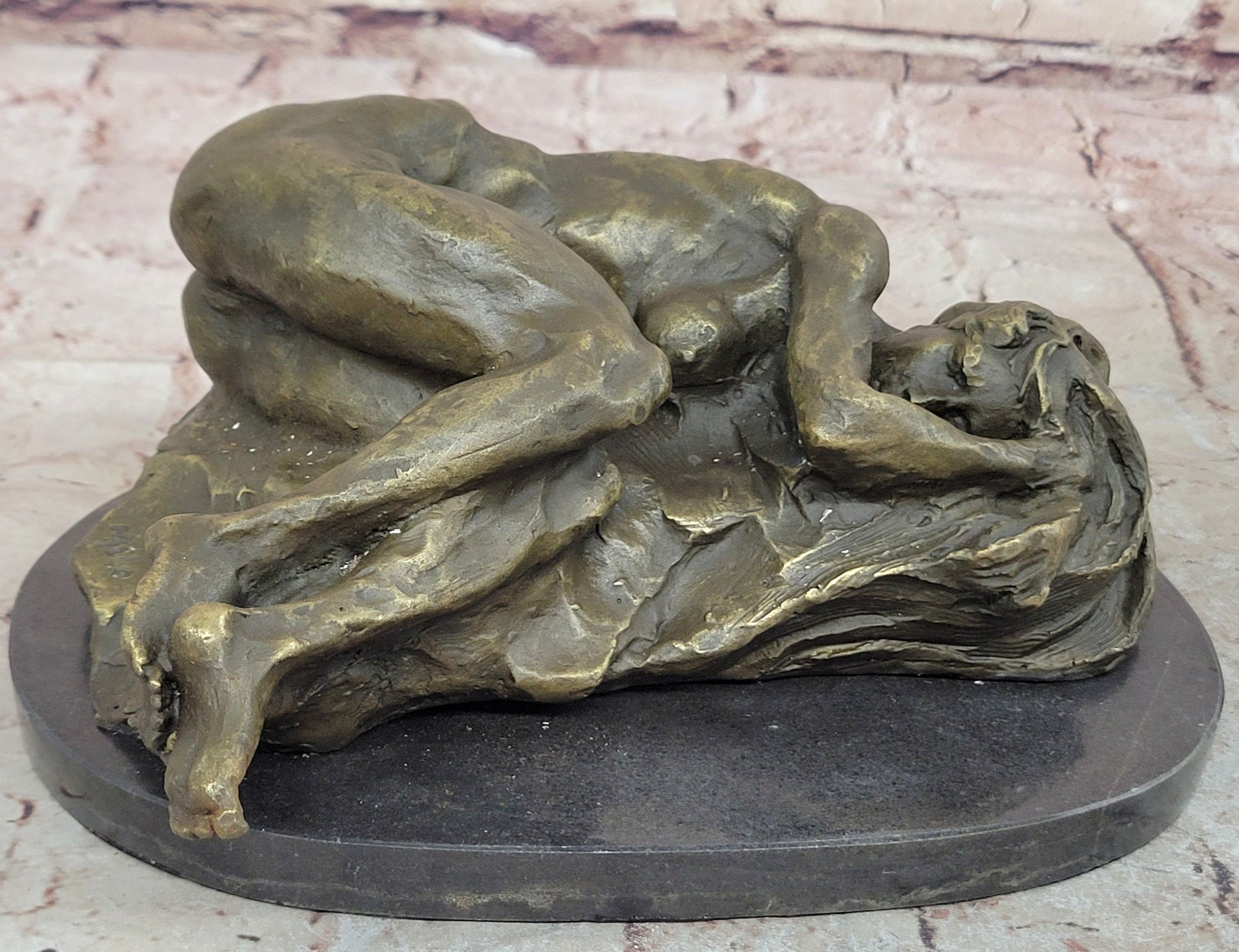 BRONZE NUDE WOMAN Girl Model Erotic Risque sculpture statue Figure Figurine