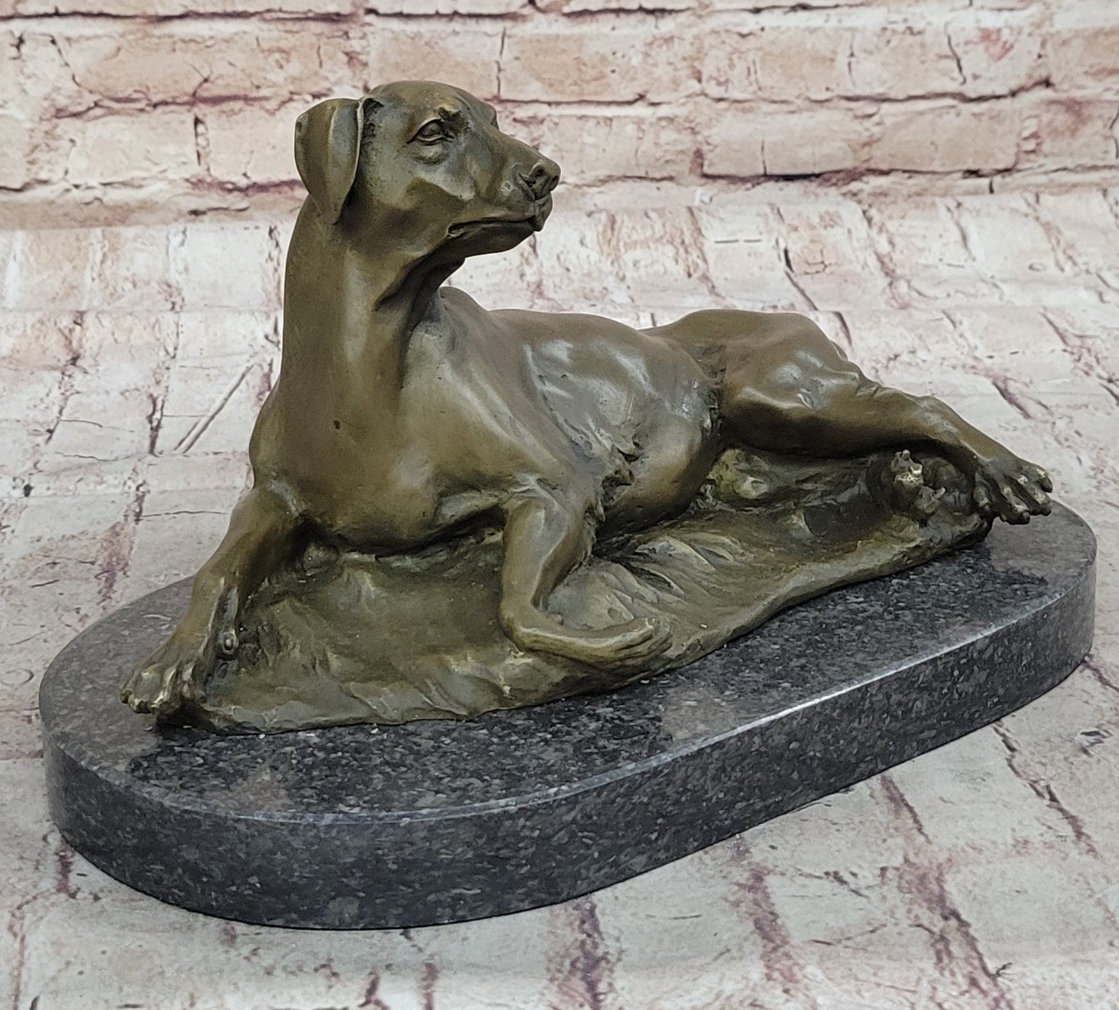 PUPPY GOLDEN RETRIEVER DOG BRONZE STATUE GARDEN/BACKYARD SCULPTURE FIGURINE SALE