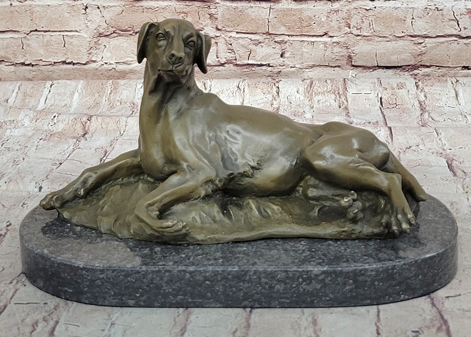 PUPPY GOLDEN RETRIEVER DOG BRONZE STATUE GARDEN/BACKYARD SCULPTURE FIGURINE SALE