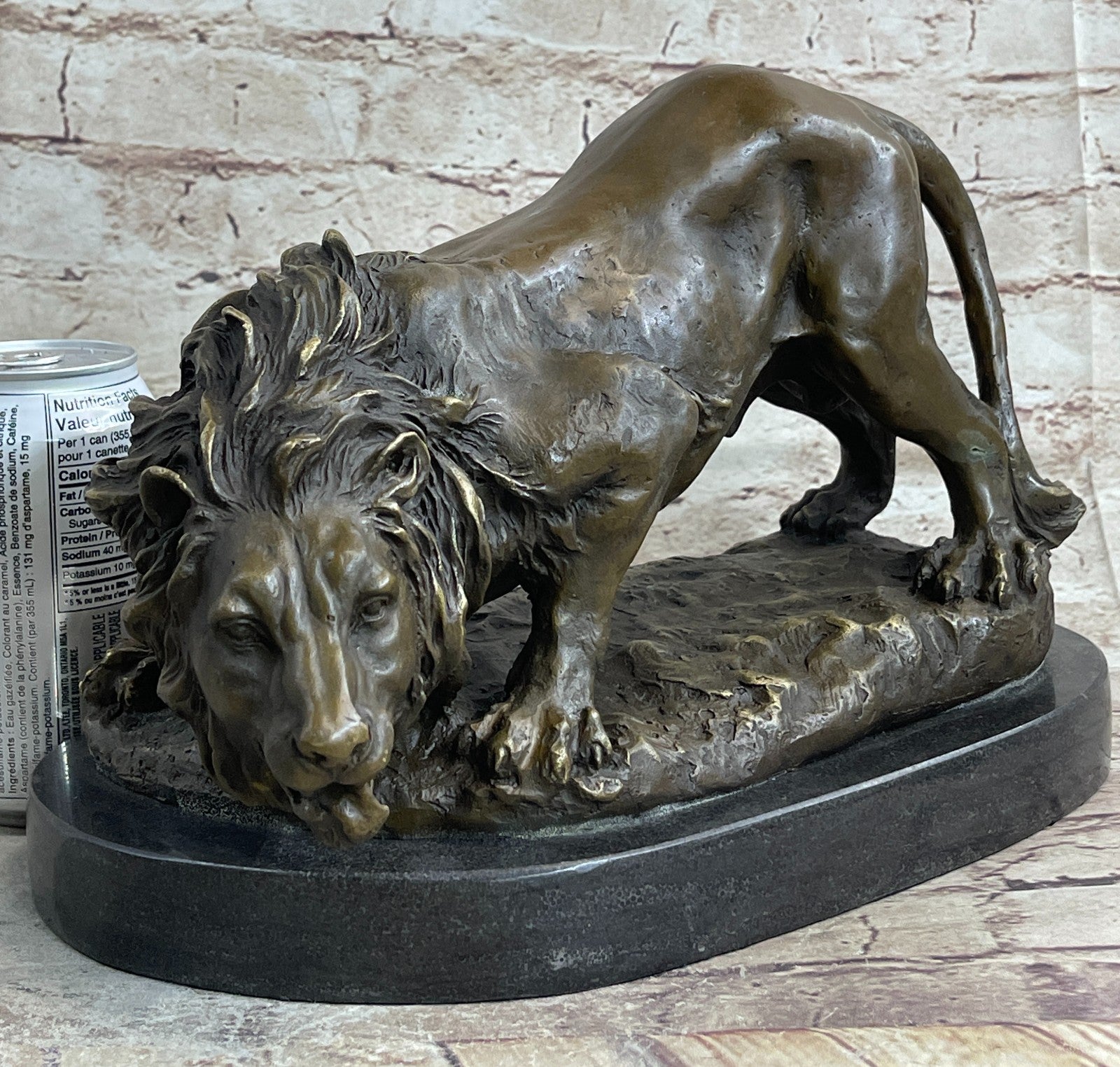 Handcrafted bronze sculpture SALE Animal African Lion Wild Figurine Figure