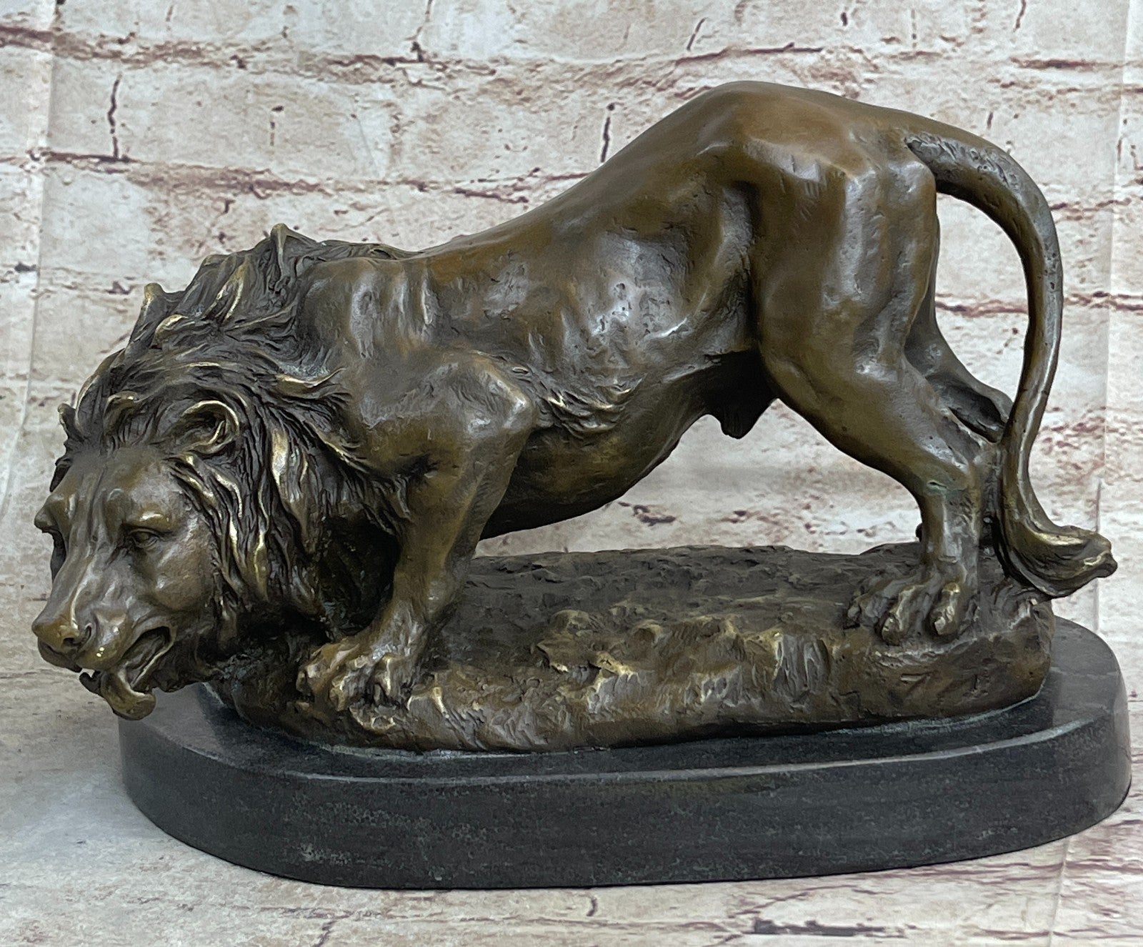 Handcrafted bronze sculpture SALE Animal African Lion Wild Figurine Figure