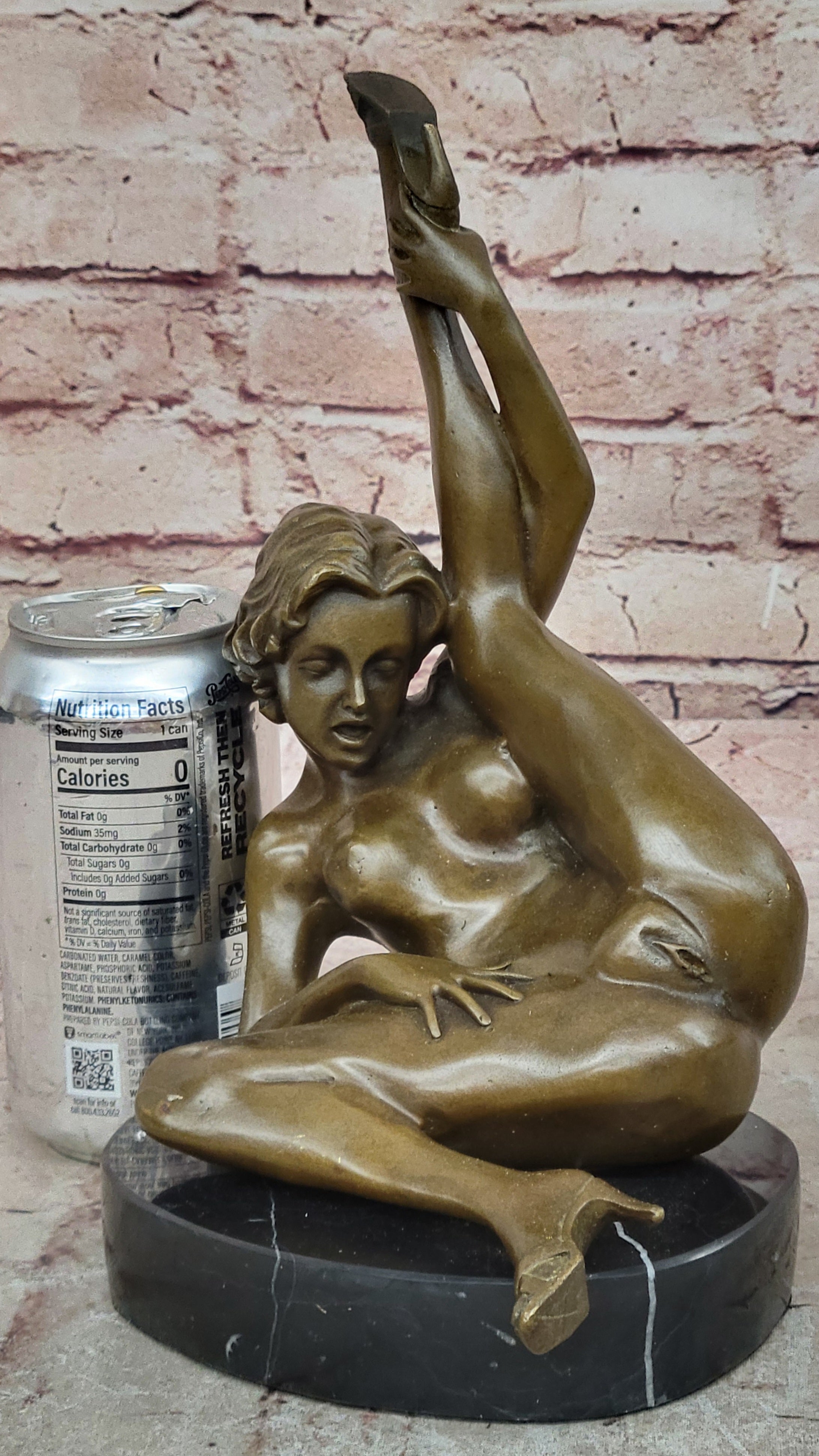 Abstract Modern Art Erotic Bronze Statue – Highly Erotic Sexual Nude Conversation Starter on Sale